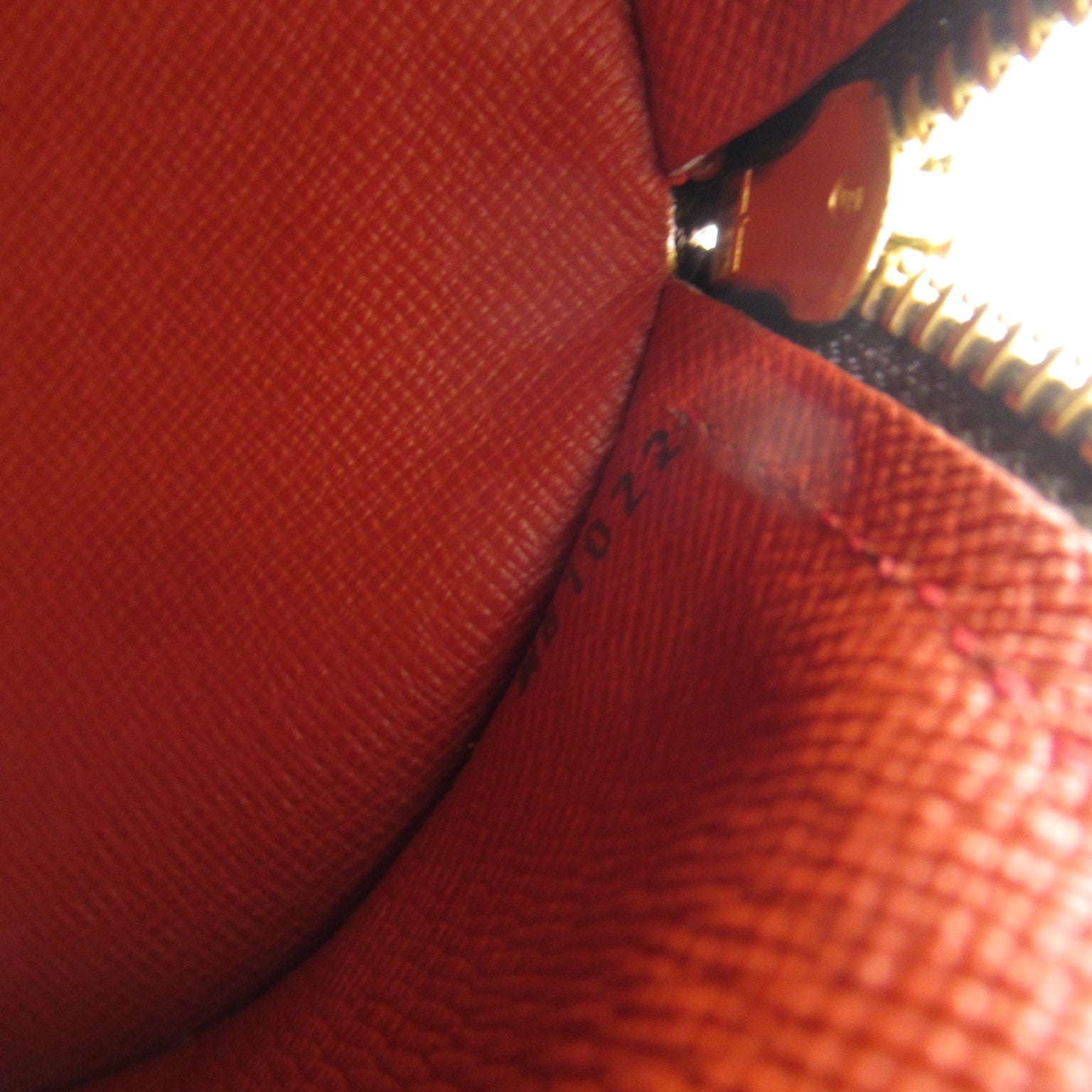 LOUIS VUITTON Damier Papillon 30金扣肩背袋啡色