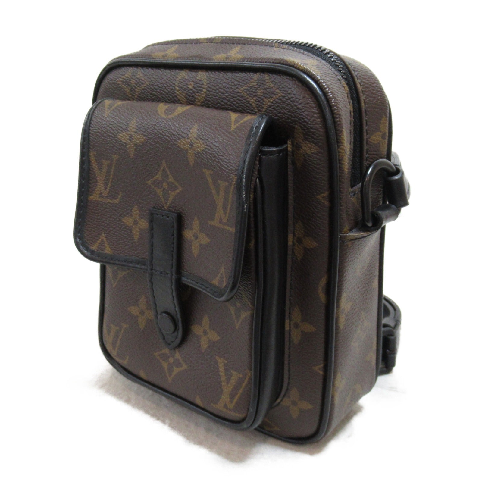 LOUIS VUITTON Monogram Macassar Christopher Wearable Wallet肩背袋啡色