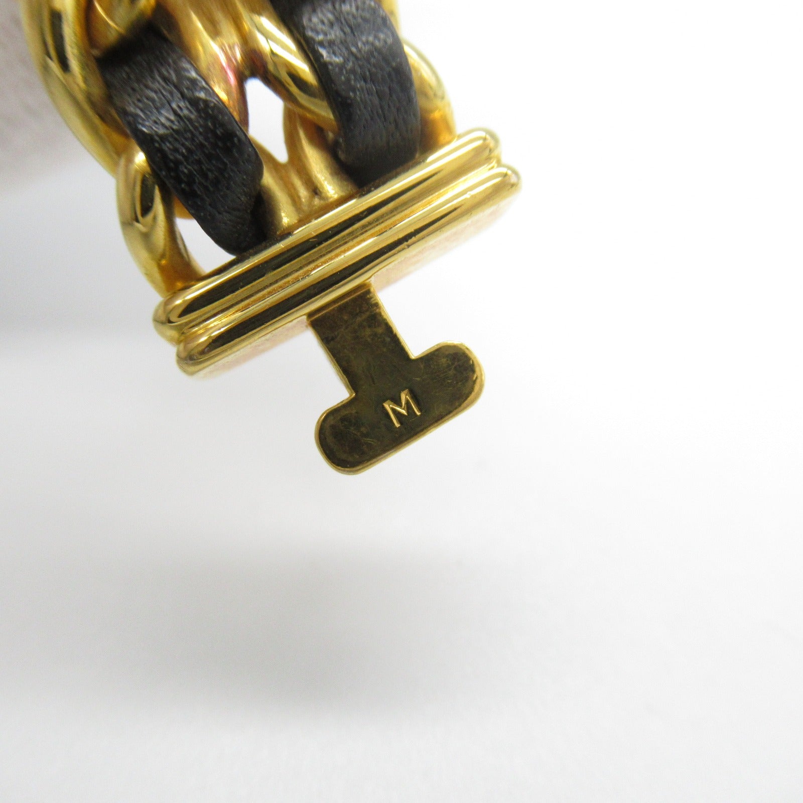 CHANEL Premiere M鍍金/皮革手錶石英機芯黑色