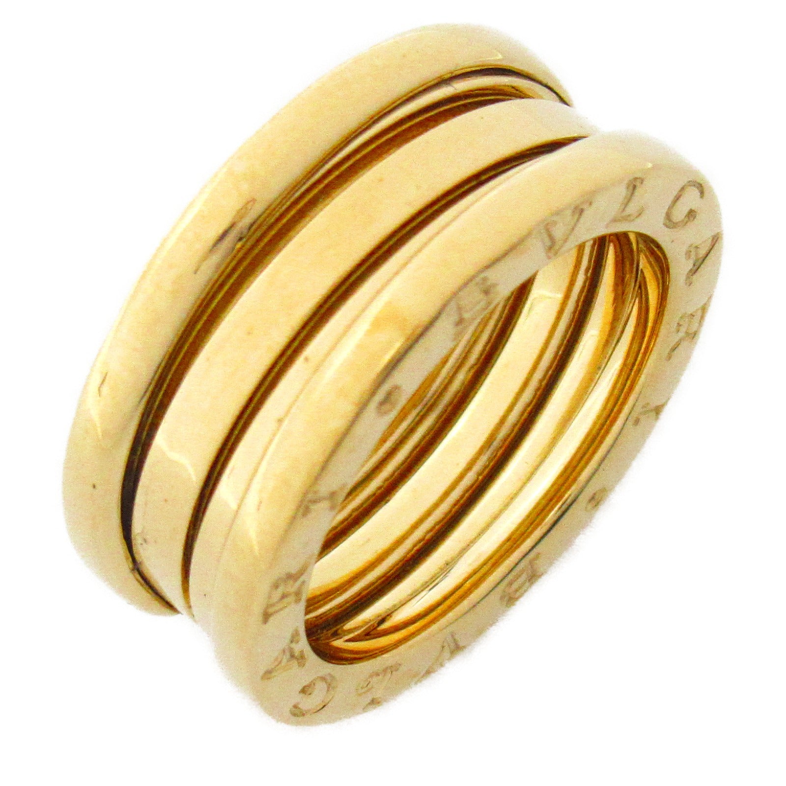 BVLGARI 18K黃金B.zero1 3 Band Ring戒指US#5/JP#8.5/BVLGARI#49