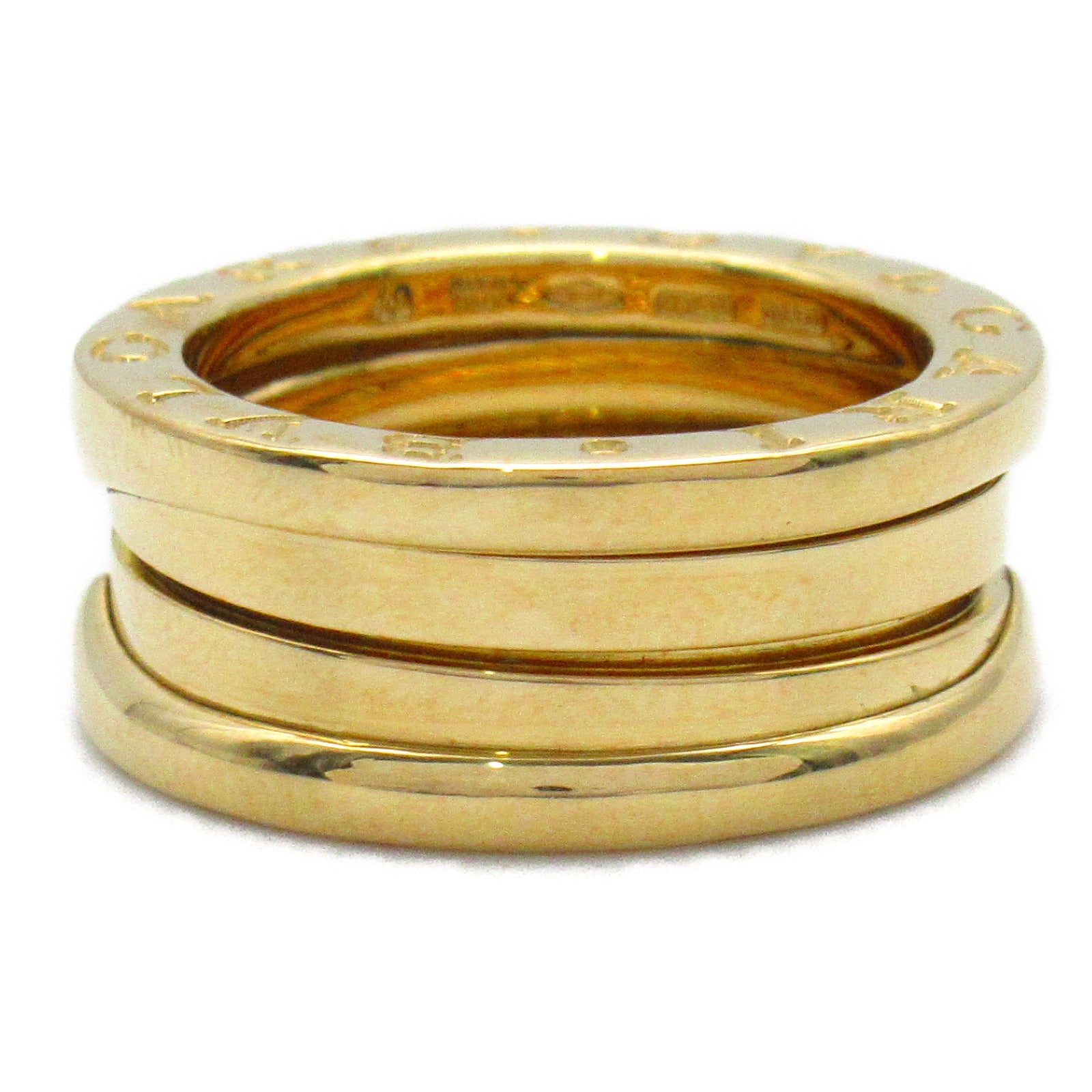 BVLGARI 18K黃金B.zero1 3 Band Ring戒指US#5/JP#8.5/BVLGARI#49