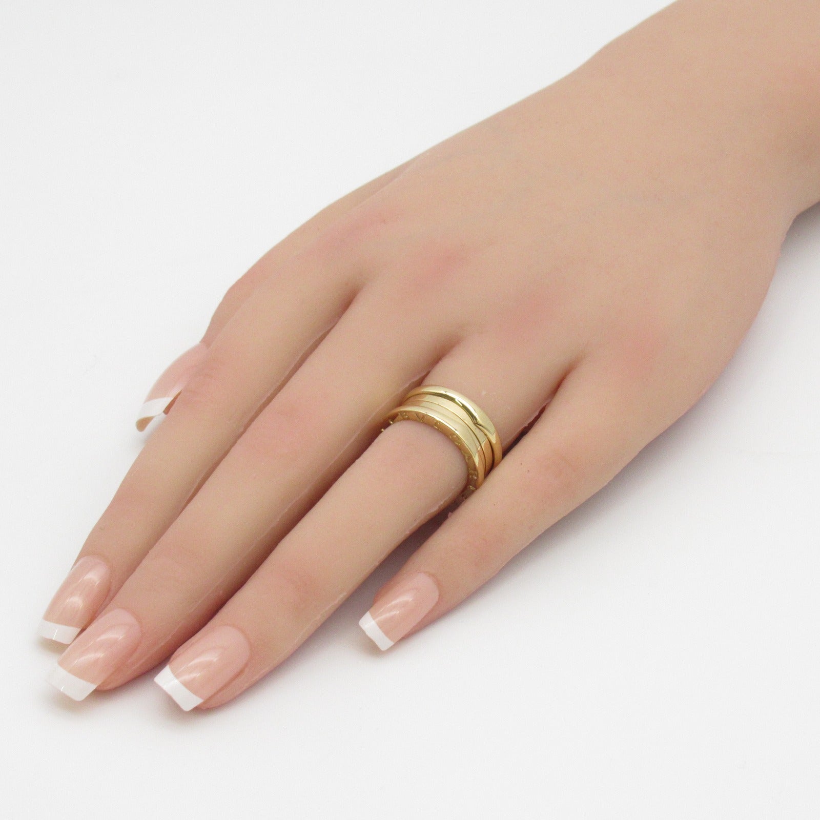 BVLGARI 18K黃金B.zero1 3 Band Ring戒指US#5/JP#8.5/BVLGARI#49