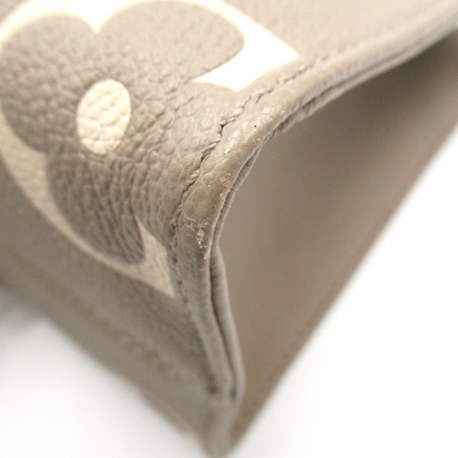 LOUIS VUITTON Monogram Empreinte OnTheGo PM金扣手挽肩背兩用袋斑鳩灰色/奶油色