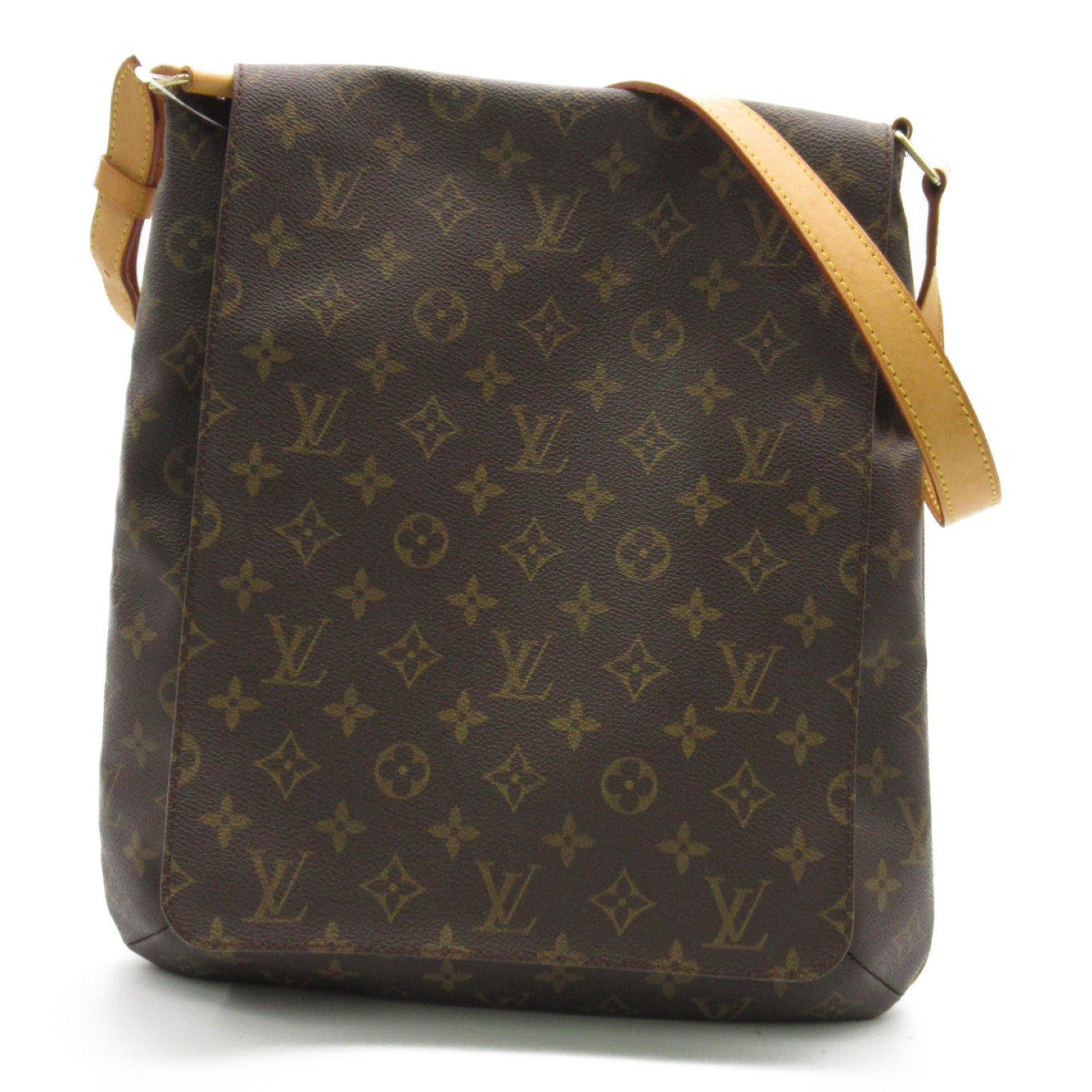 LOUIS VUITTON 【激減優惠】Monogram Musette金扣肩背袋啡色