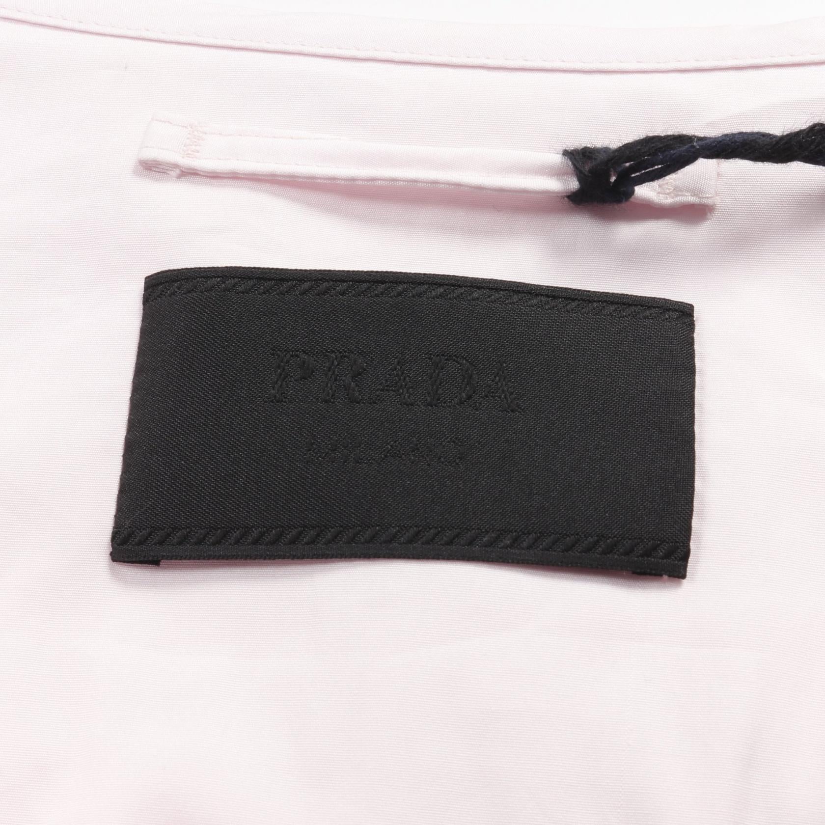 PRADA Cotton/Calfskin Triangle Logo Utility Pocket Vest