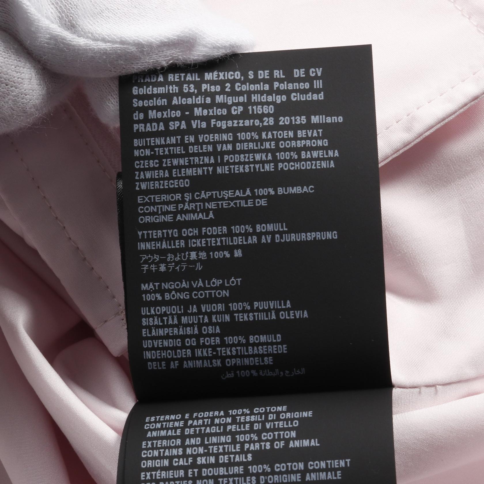 PRADA Cotton/Calfskin Triangle Logo Utility Pocket Vest