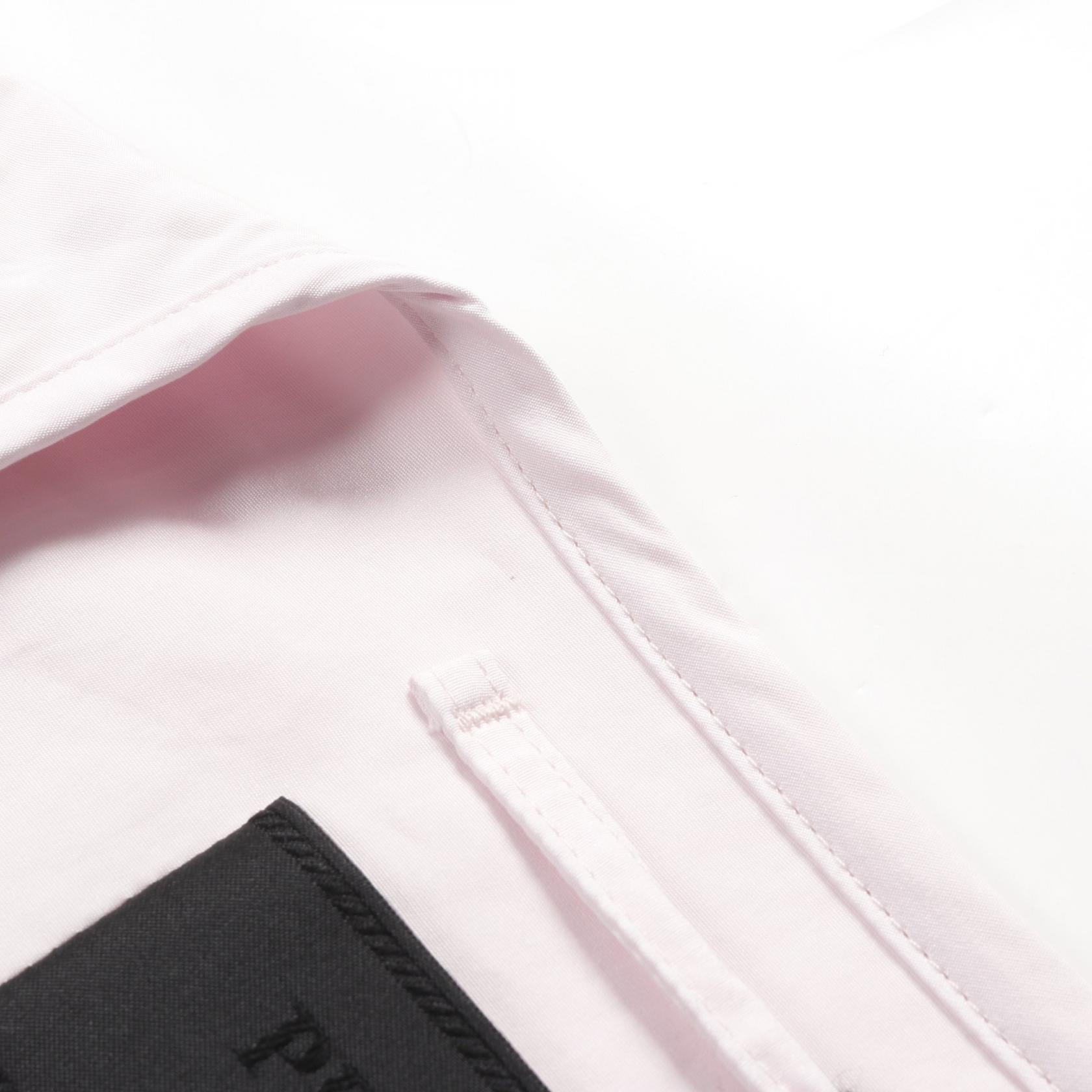 PRADA Cotton/Calfskin Triangle Logo Utility Pocket Vest