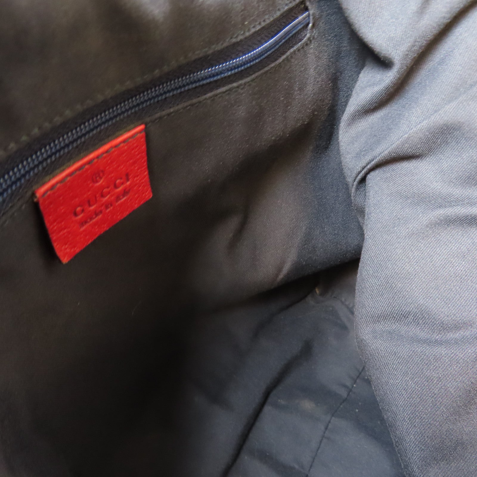 GUCCI 【激減優惠】GG帆布Handbag金扣手挽袋紅色/米色