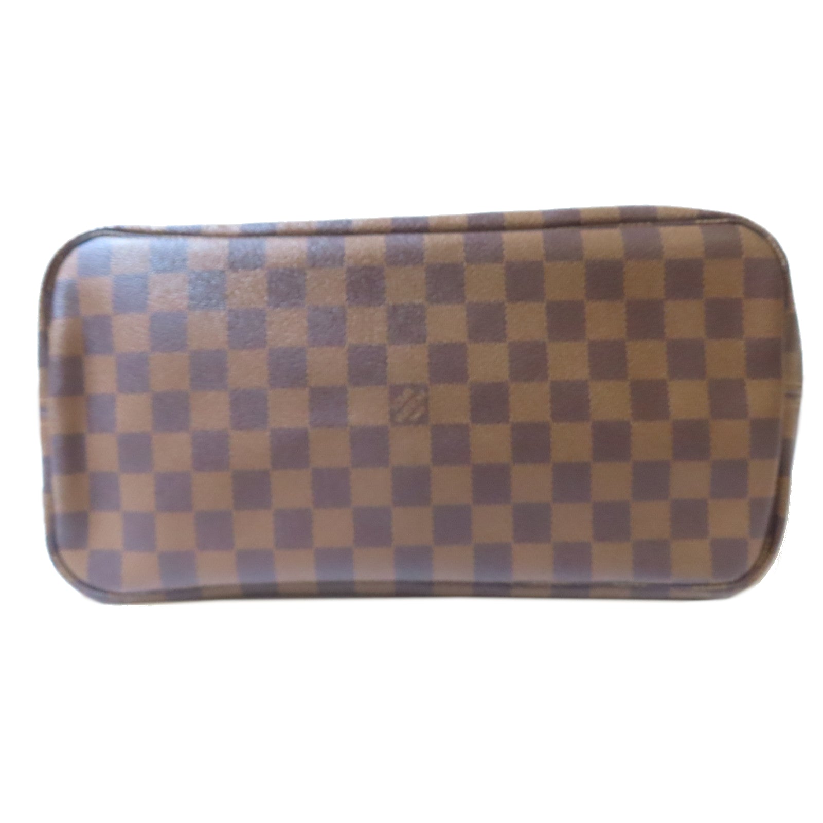 LOUIS VUITTON 【激減優惠】Damier Neverfull MM金扣手挽袋啡色