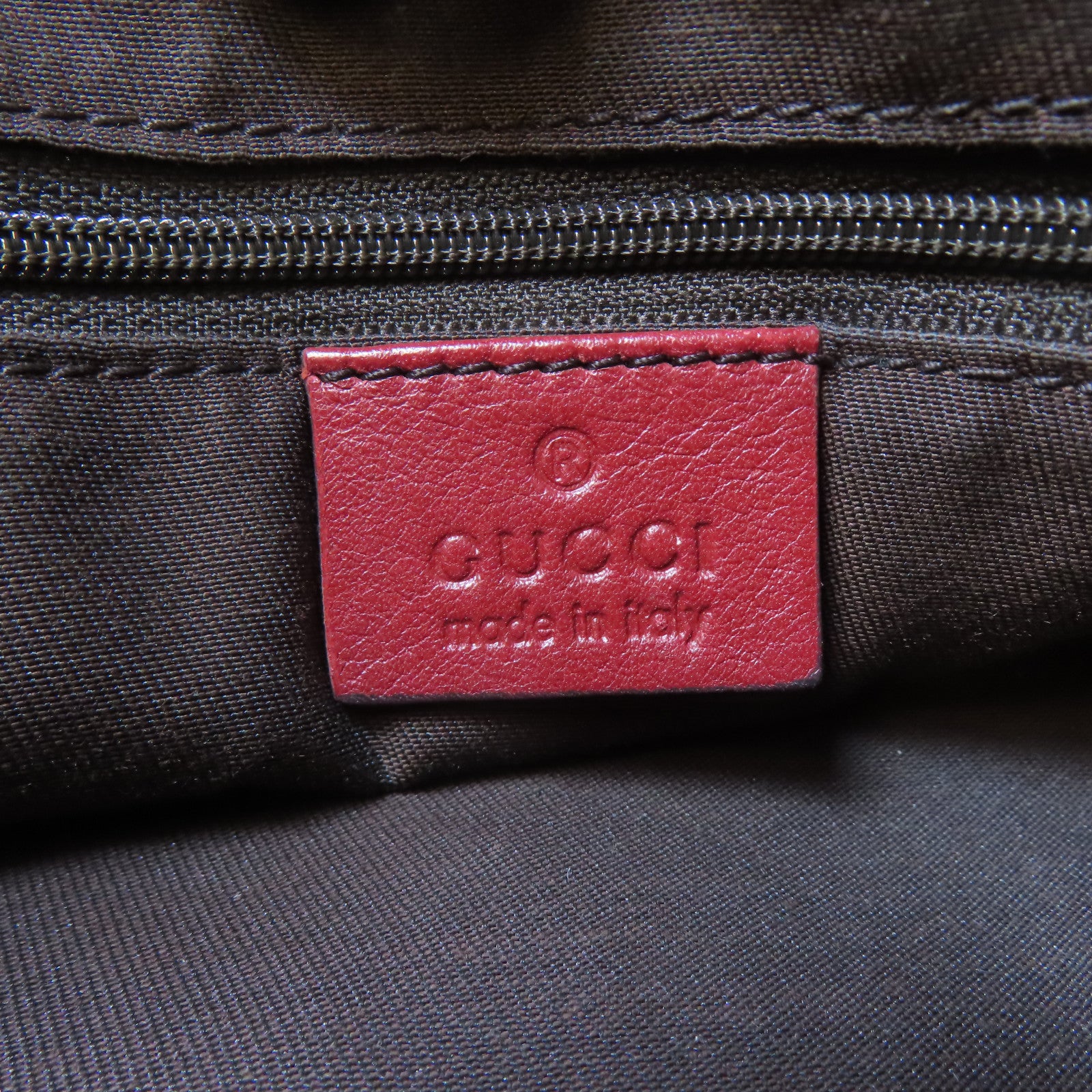 GUCCI 【激減優惠】帆布Sukey Shoulder Bag金扣肩背袋浅褐色/紅色