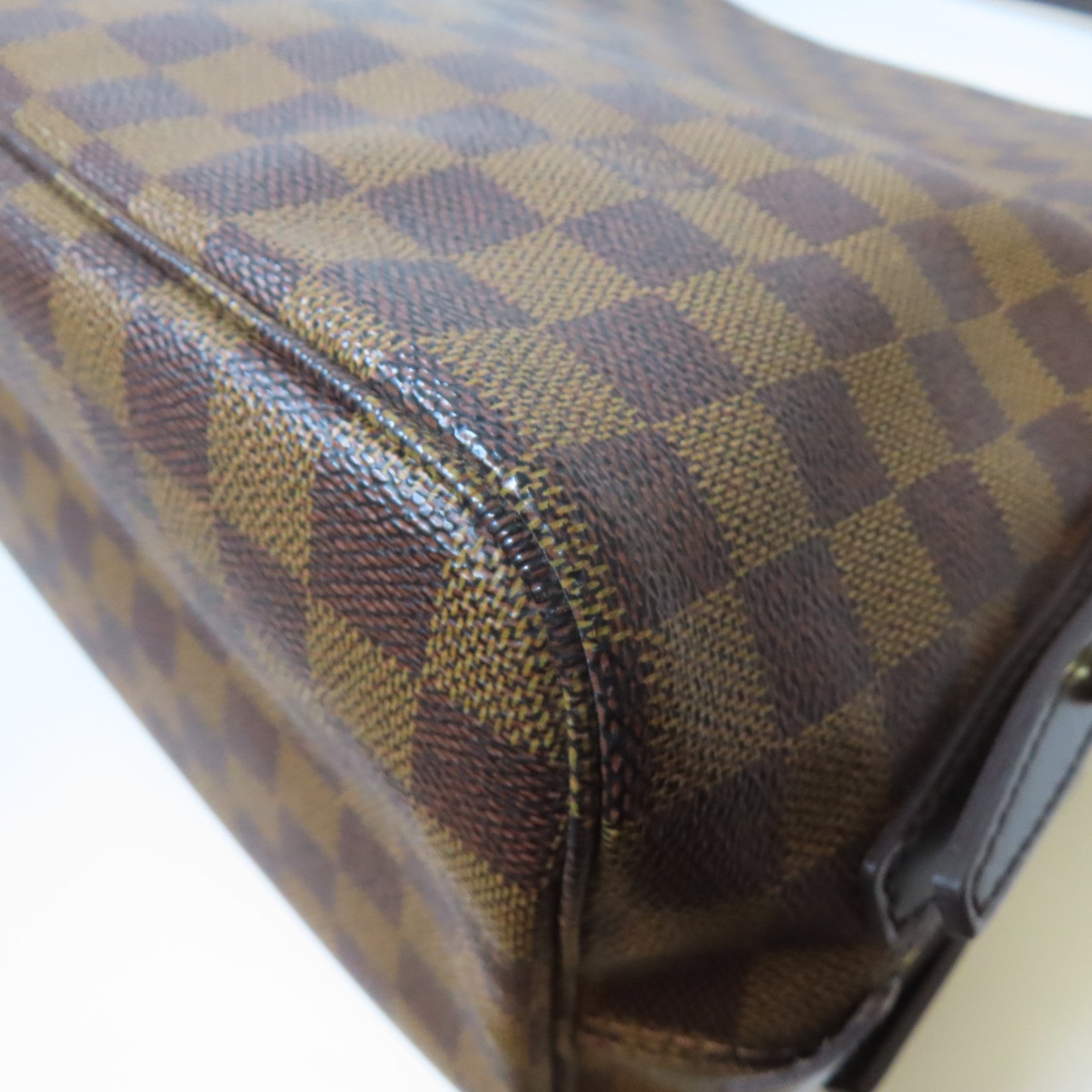 LOUIS VUITTON **【激減優惠】Damier Cabas Rivington金扣肩背袋啡色