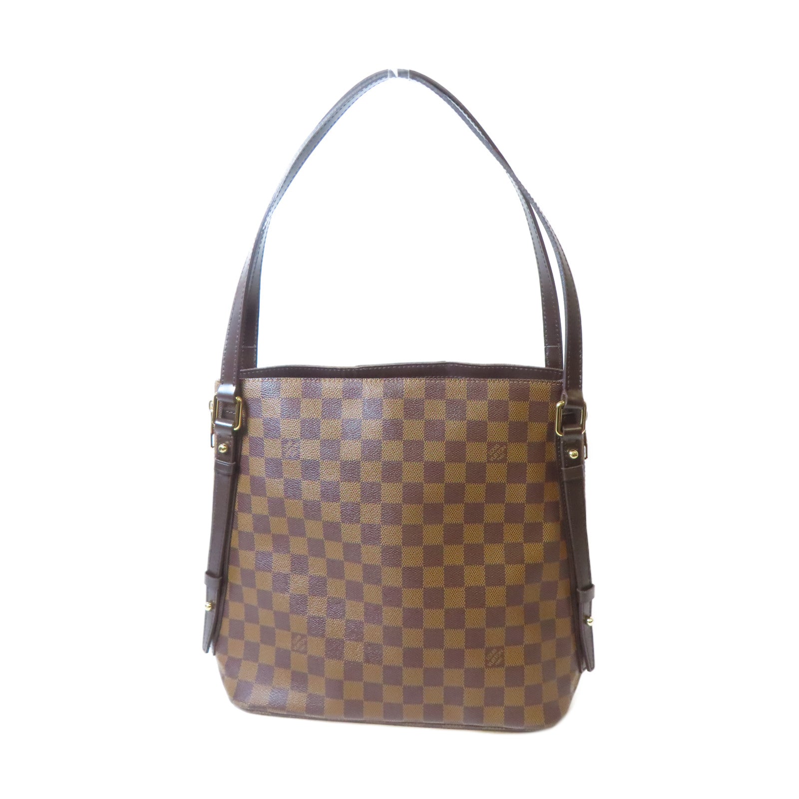 LOUIS VUITTON **【激減優惠】Damier Cabas Rivington金扣肩背袋啡色
