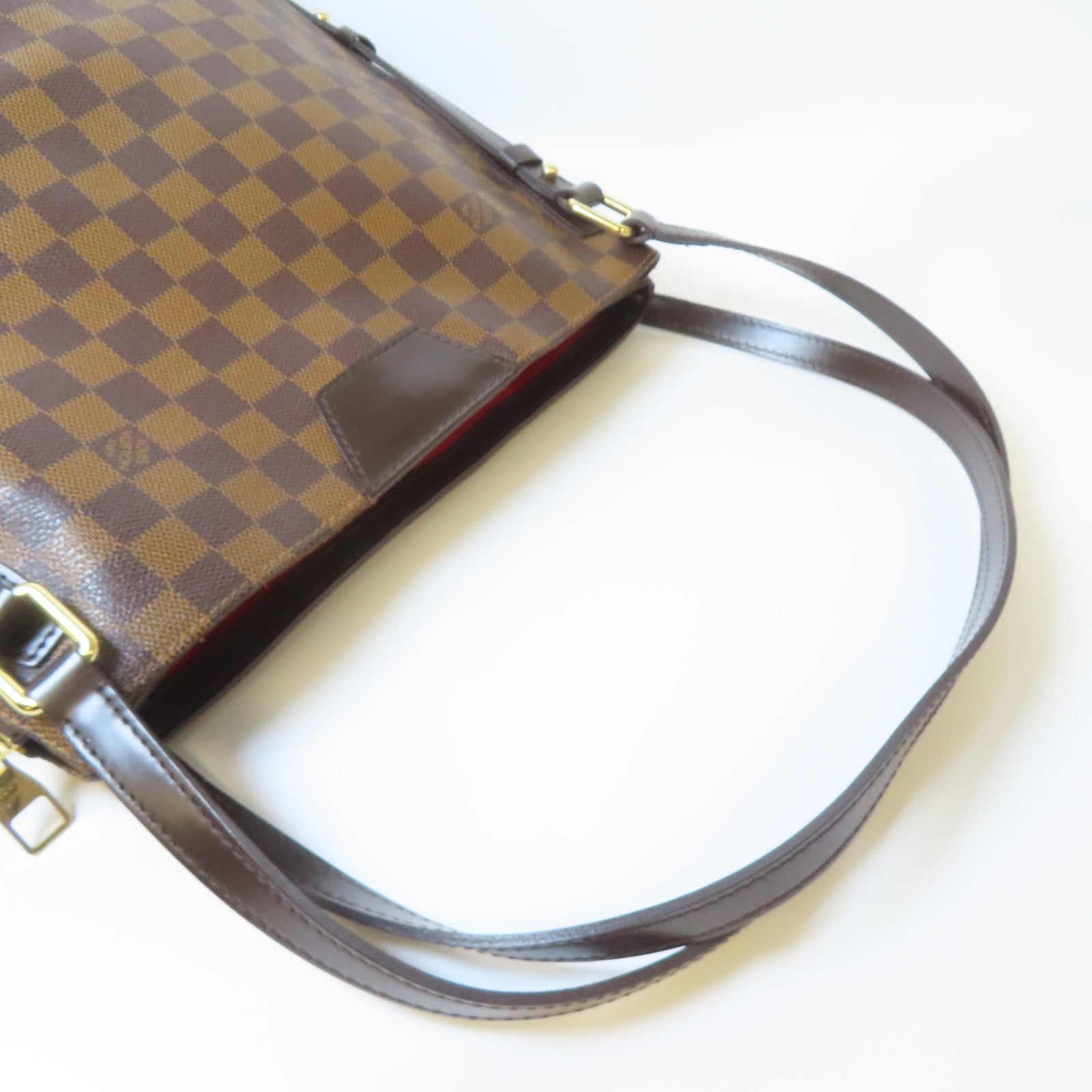LOUIS VUITTON **【激減優惠】Damier Cabas Rivington金扣肩背袋啡色