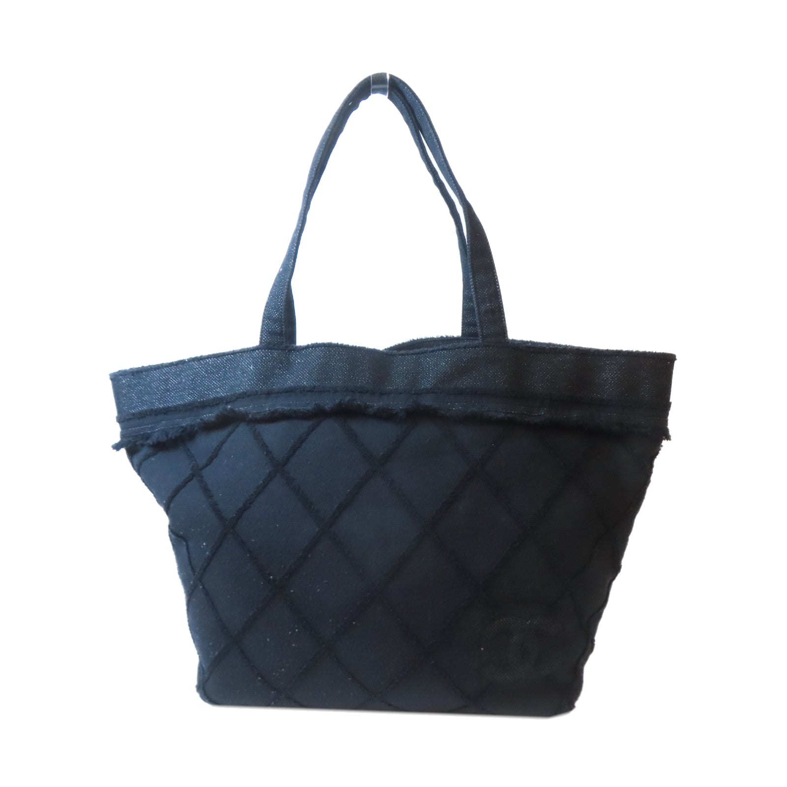 CHANEL **【激減優惠】棉質Beach Bag手挽袋黑色