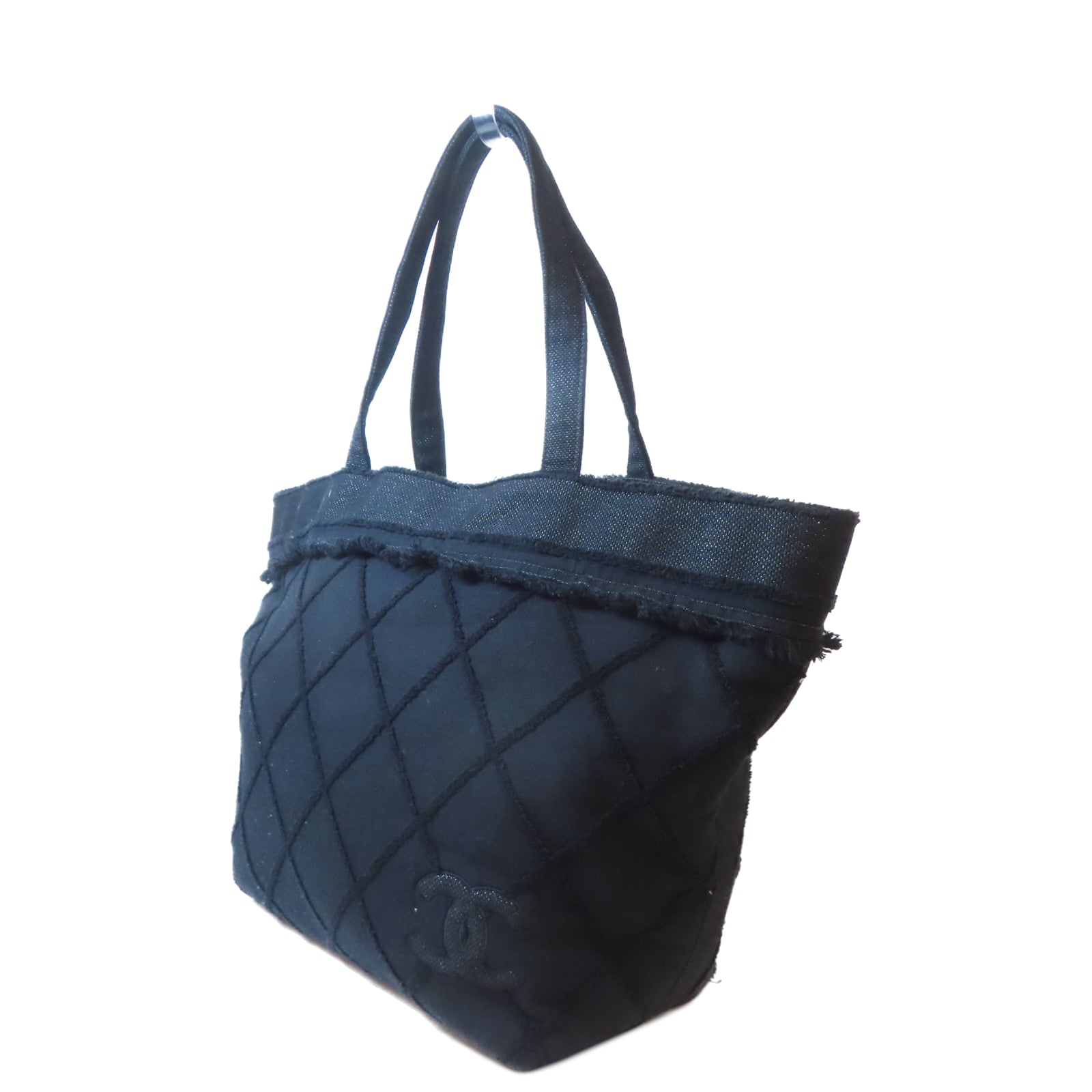 CHANEL **【激減優惠】棉質Beach Bag手挽袋黑色