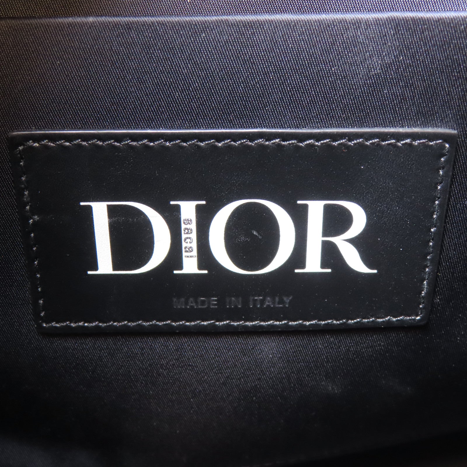 Dior 【激減優惠】牛皮皮革/尼龍Shoulder Bag銀扣肩背袋黑色