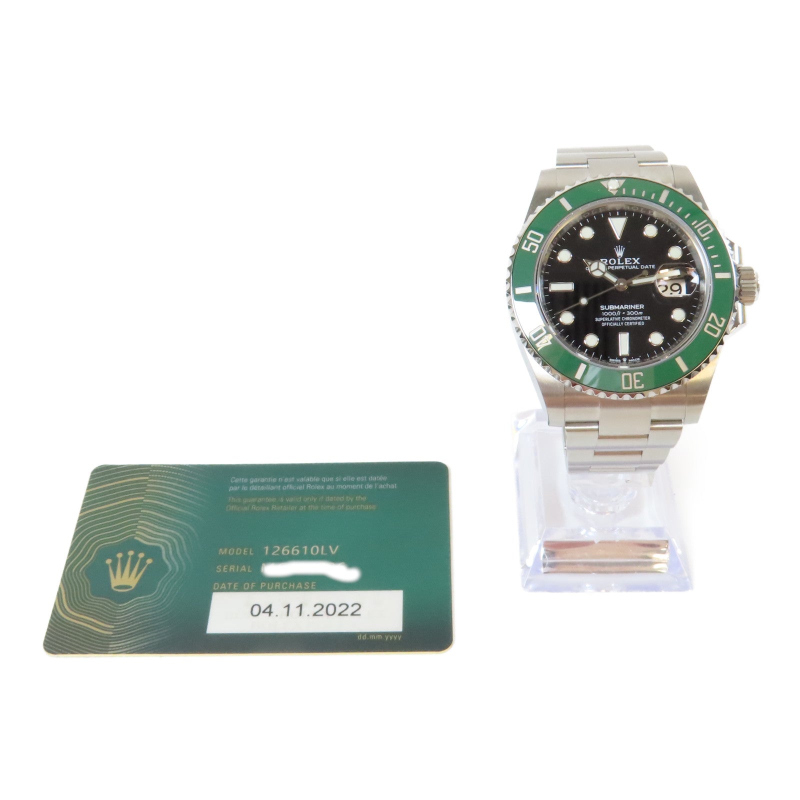 ROLEX Submariner Date不鏽鋼手錶自動機芯黑色– Brand Off Hong