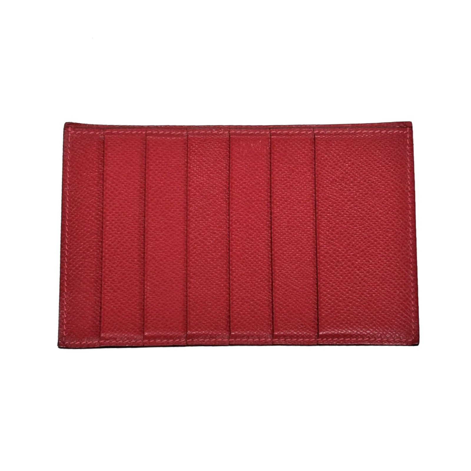 HERMES Epsom皮革Card Case卡片套Rouge Garance/紅色
