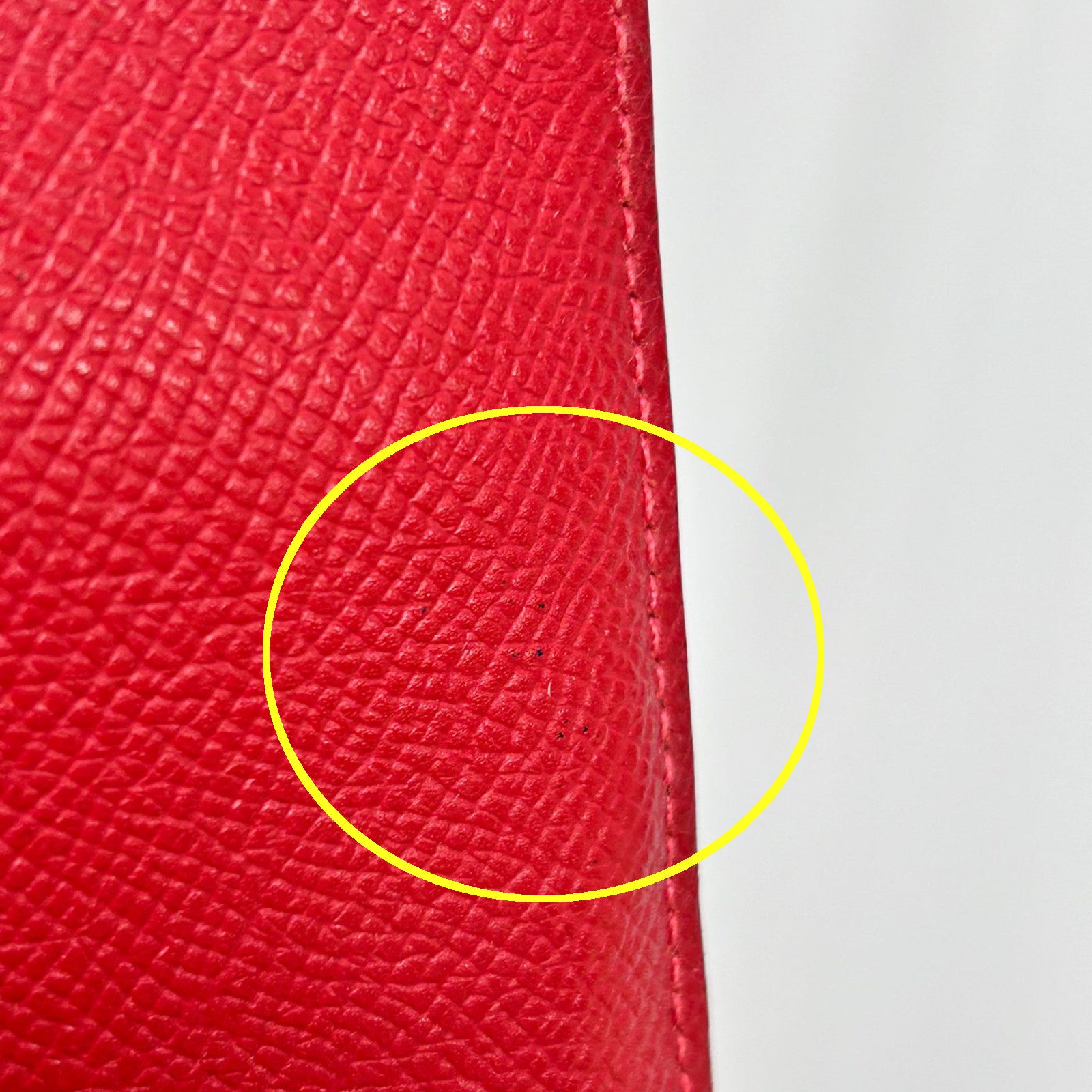 HERMES Epsom皮革Card Case卡片套Rouge Garance/紅色