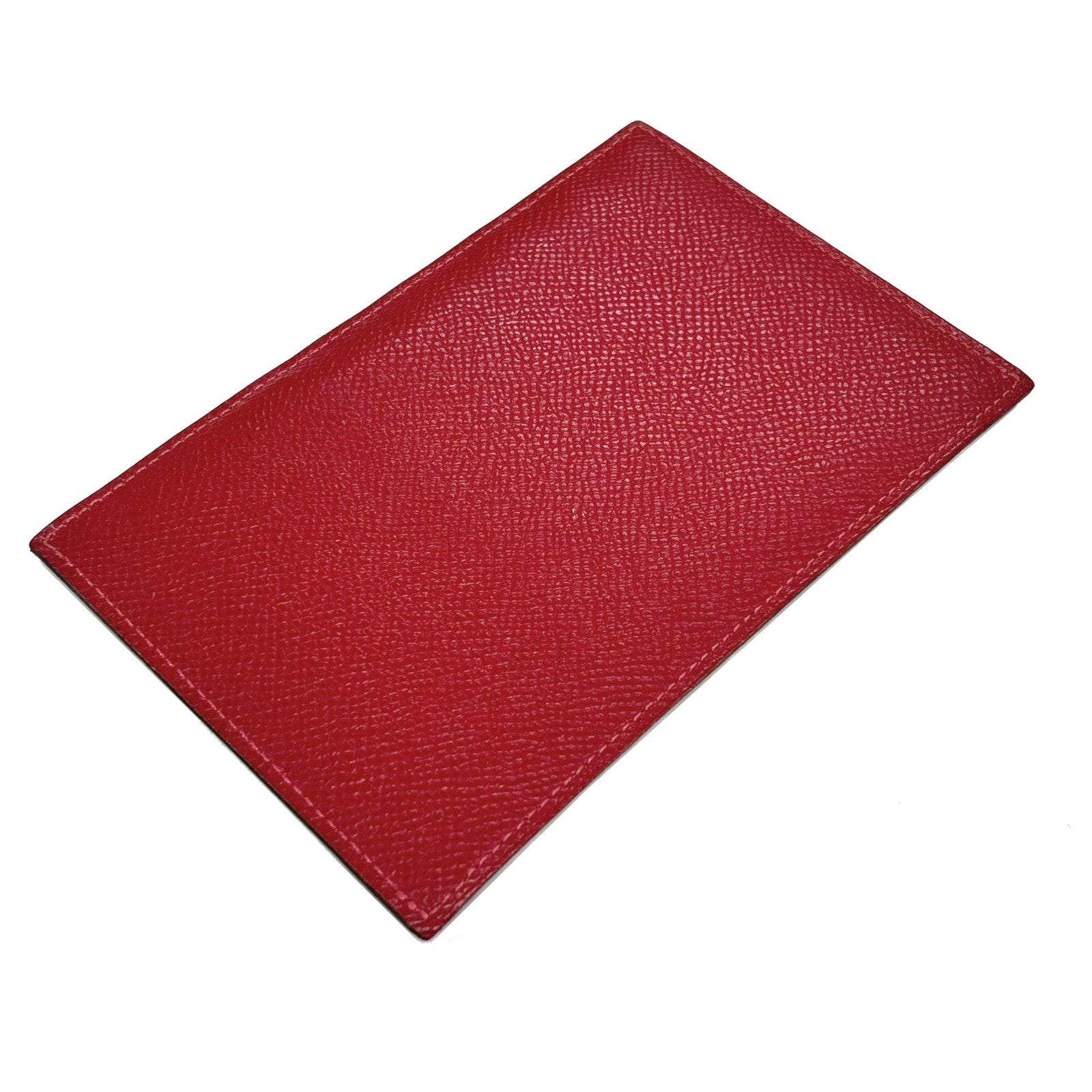 HERMES Epsom皮革Card Case卡片套Rouge Garance/紅色