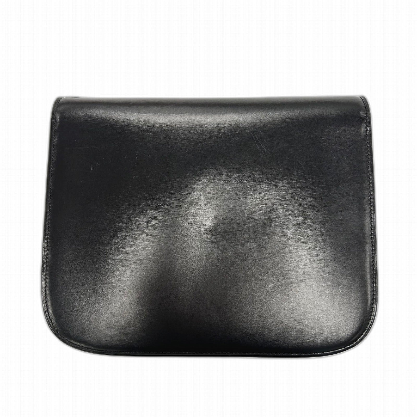CELINE 牛皮皮革Medium Classic Box金扣肩背袋黑色