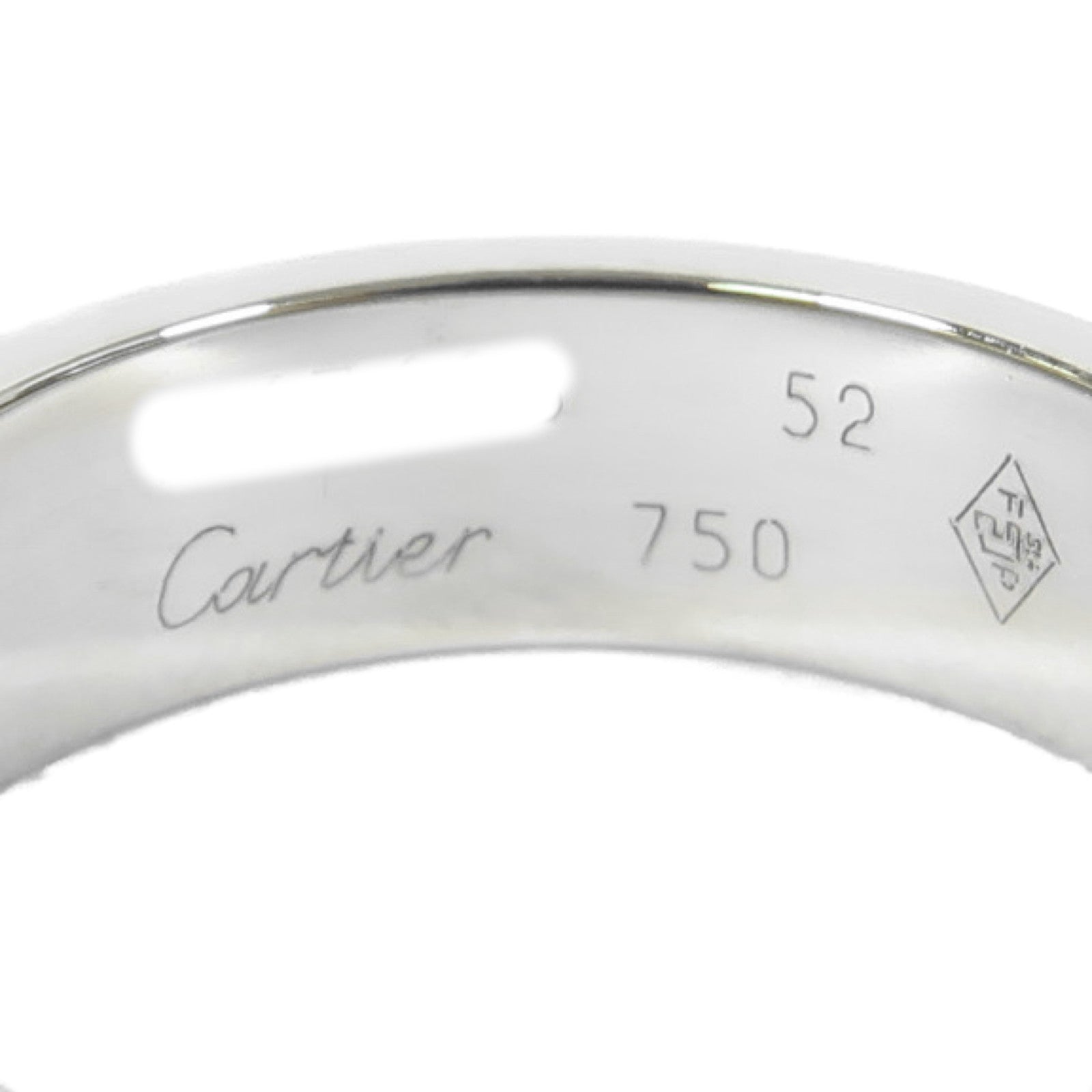 CARTIER 18K白金Love Ring戒指銀色US#6