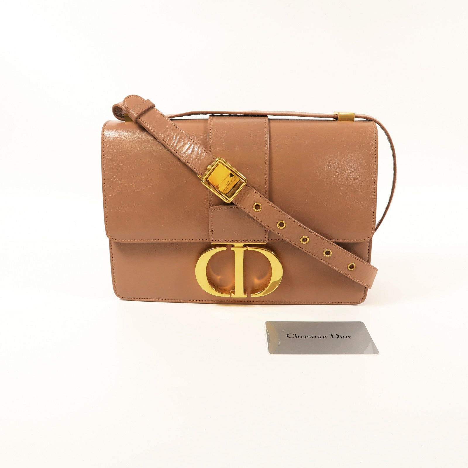 Dior 牛皮皮革30 Montaigne金扣肩背袋