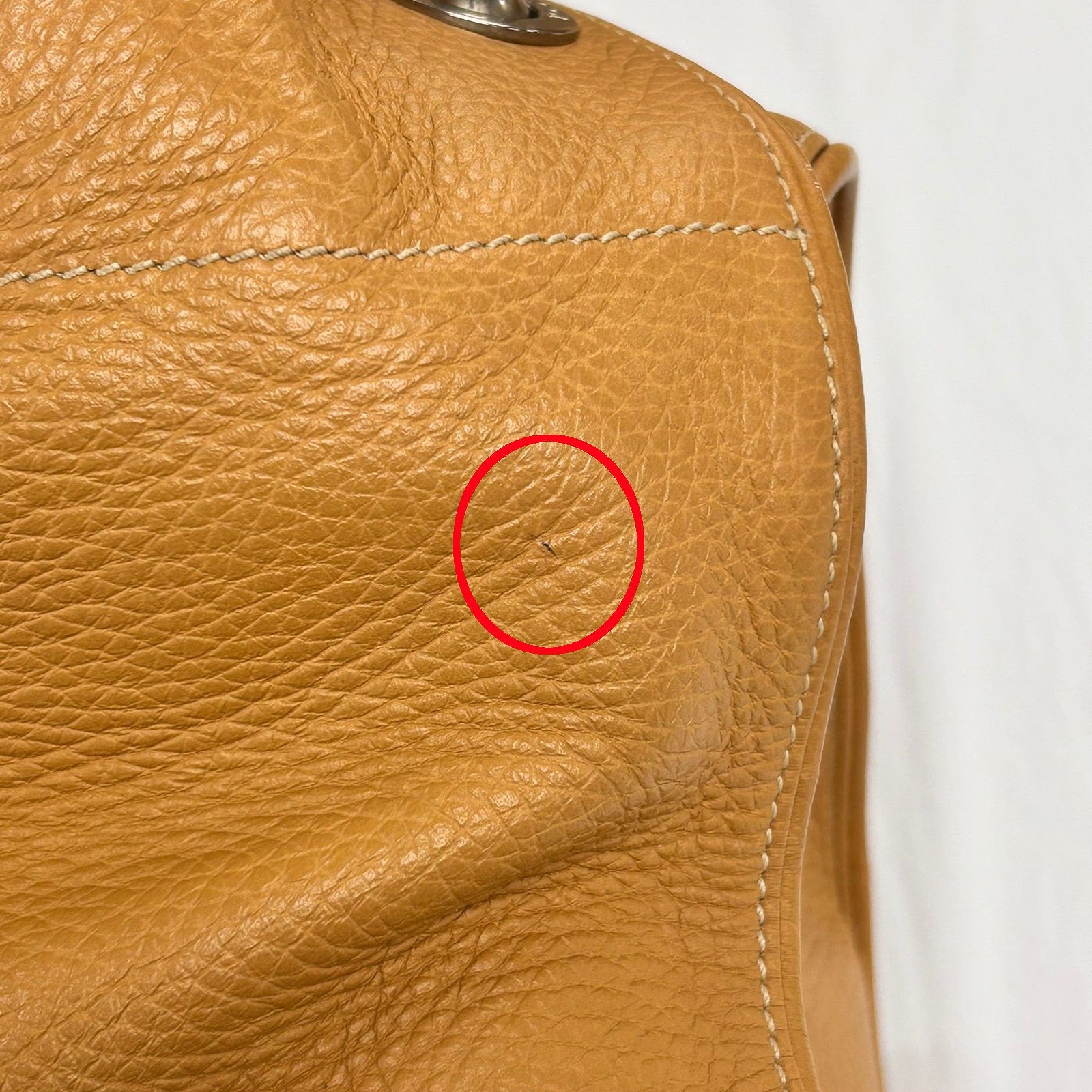 TOD'S 【激減優惠】牛皮皮革Shoulder Bag銀扣肩背袋泥黃色