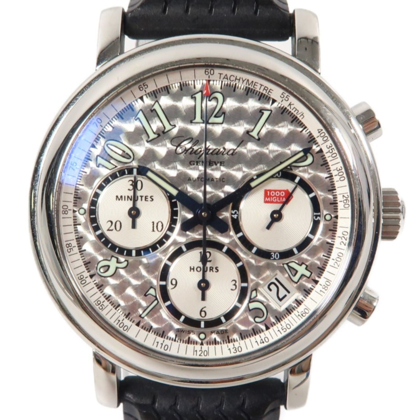 Chopard Mille Miglia Chrono不鏽鋼手錶自動機芯銀色