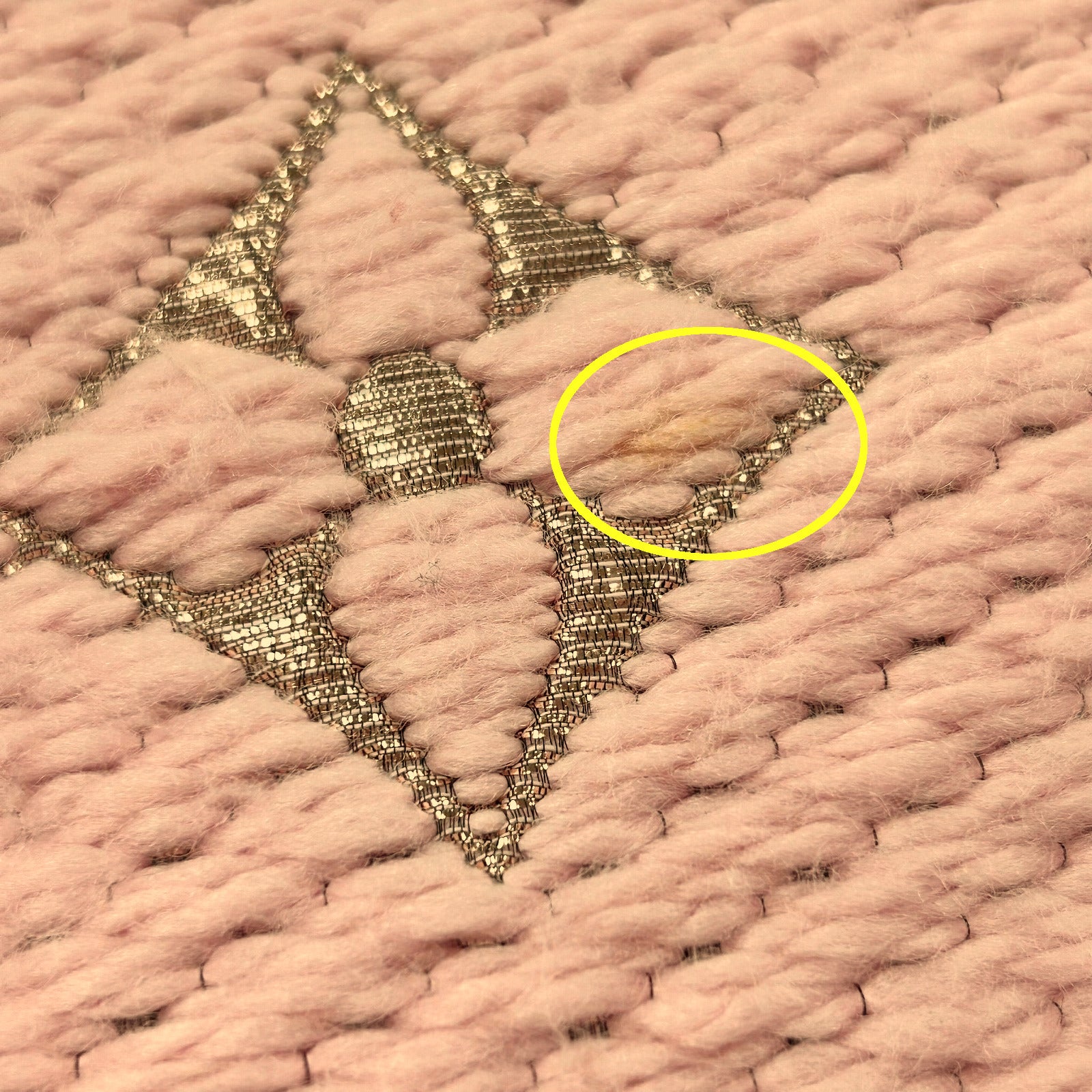 LOUIS VUITTON 羊毛/絲質Scarf頸巾粉紅色