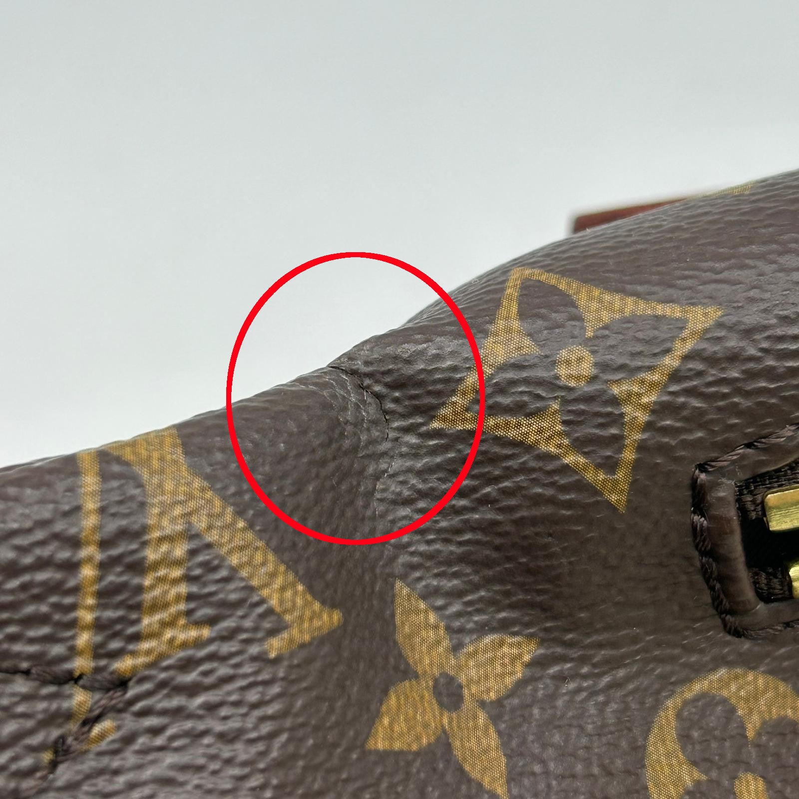 LOUIS VUITTON Monogram Waist Bag金扣腰包棕色