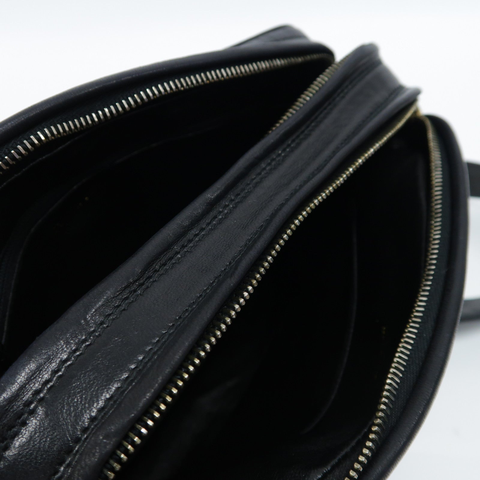 CHANEL 菱格羊皮皮革Vintage Shoulder Bag金扣肩背袋黑色