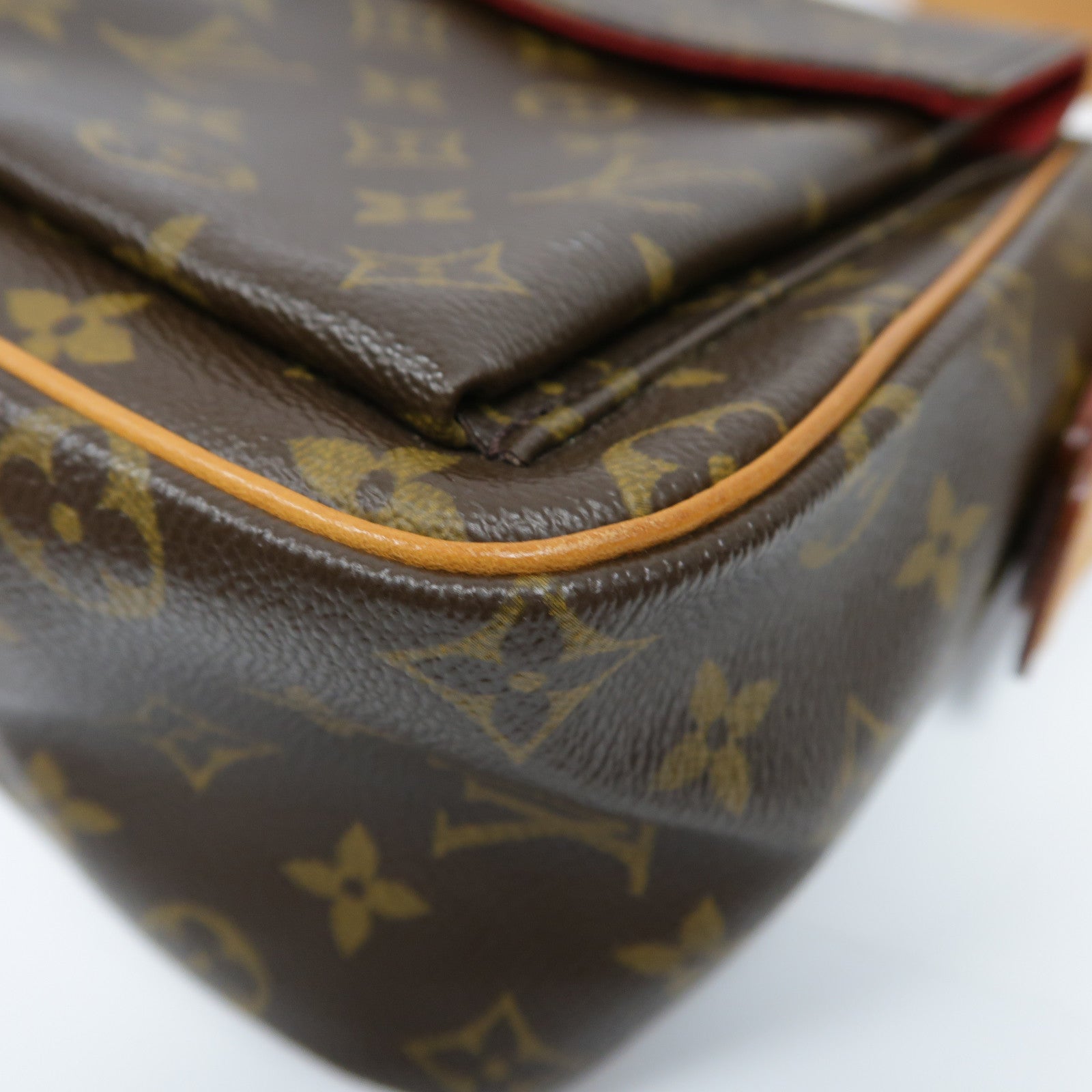LOUIS VUITTON Monogram Multipli Cite金扣肩背袋啡色