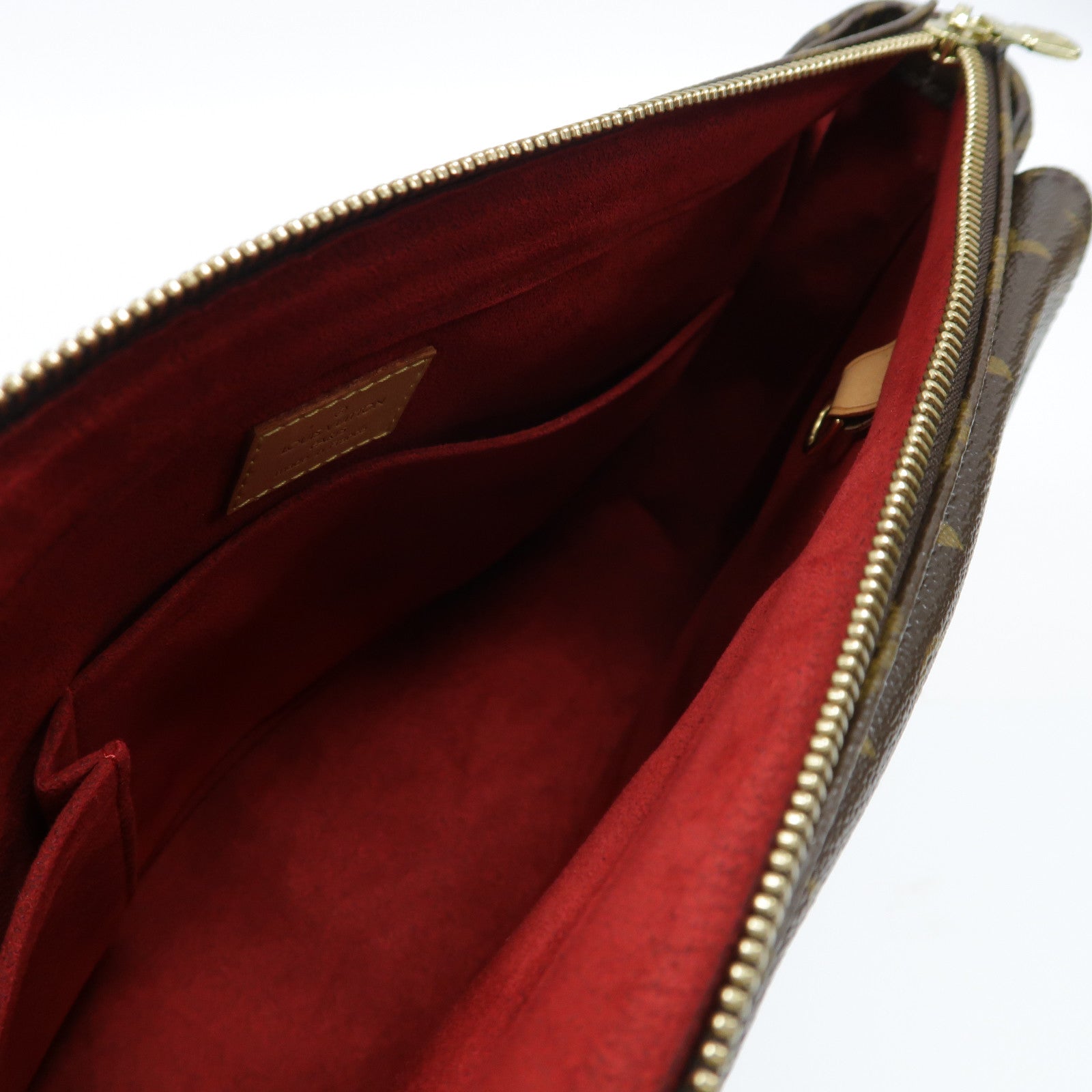 LOUIS VUITTON Monogram Multipli Cite金扣肩背袋啡色