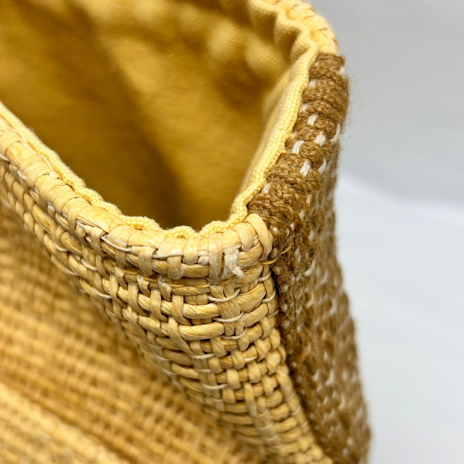 HERMES 布料Shoulder Bag银扣肩背袋米色