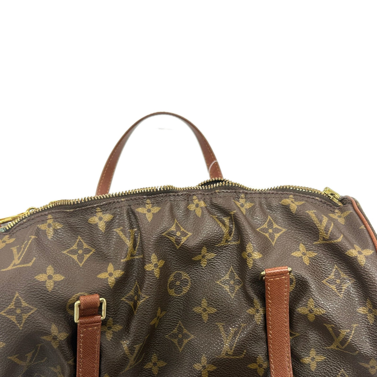 LOUIS VUITTON 【清倉大減價】Monogram Papillon金扣手挽肩背袋啡色