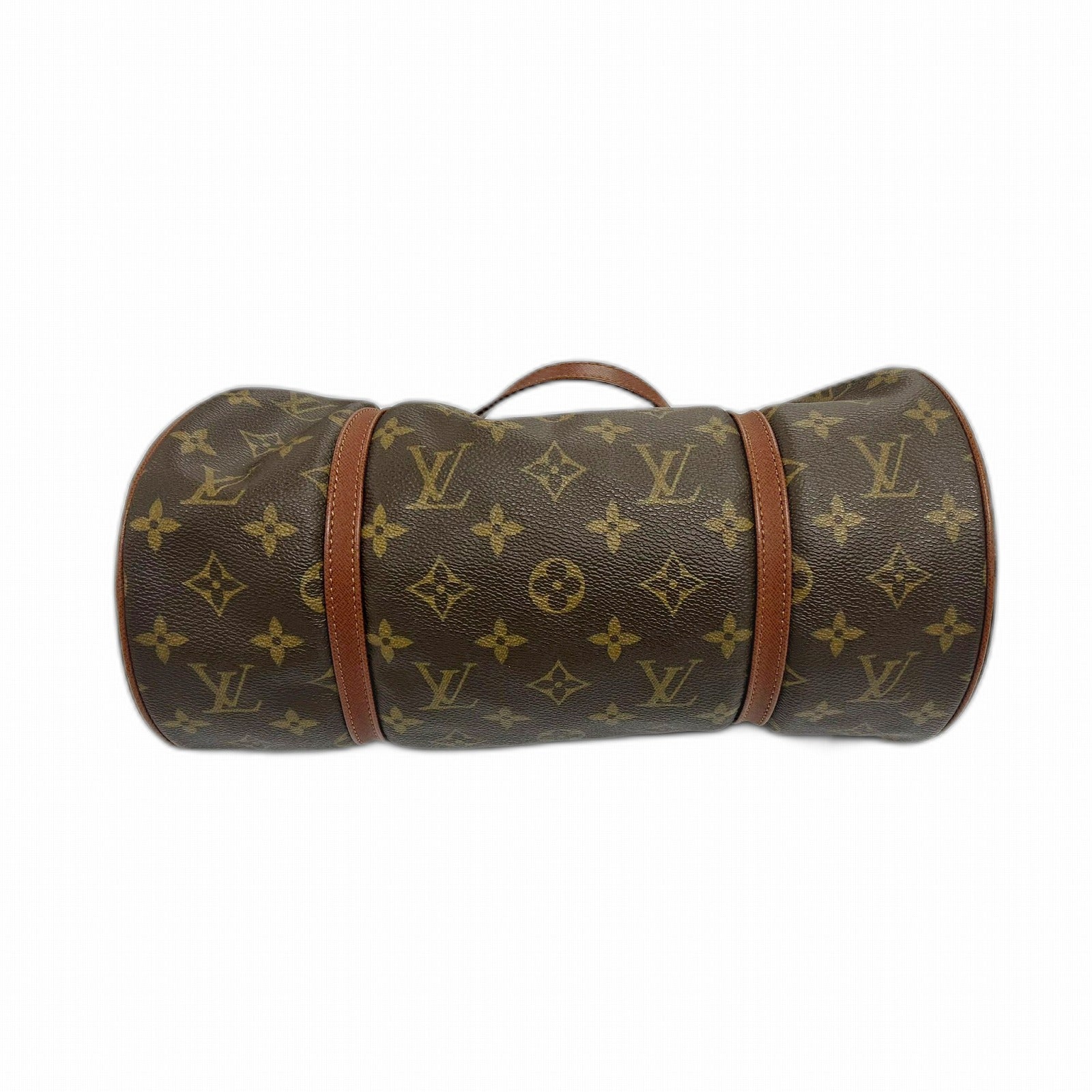 LOUIS VUITTON 【清倉大減價】Monogram Papillon金扣手挽肩背袋啡色