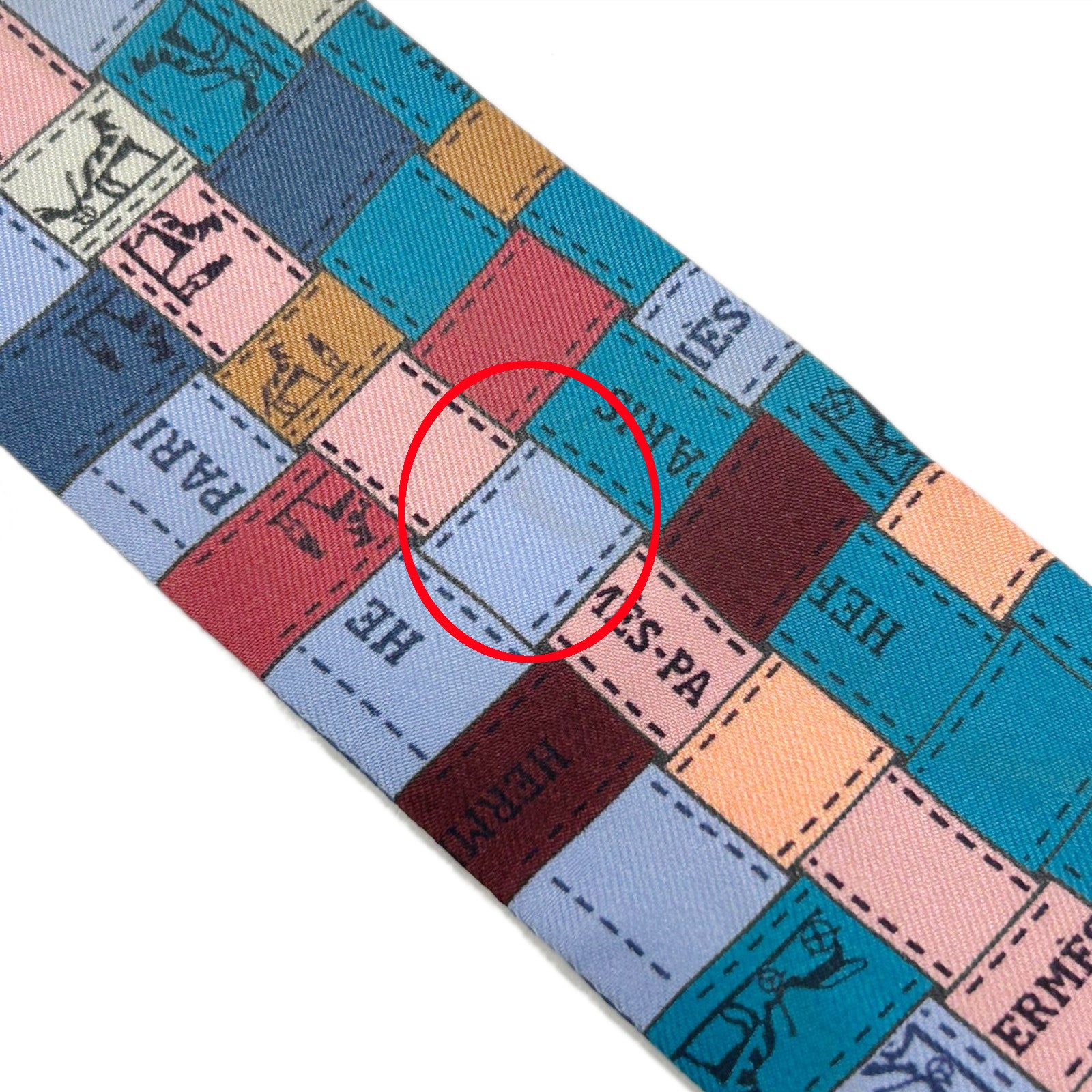 HERMES 【激減優惠】絲質Twilly Scarf絲巾藍色/啡色/彩色