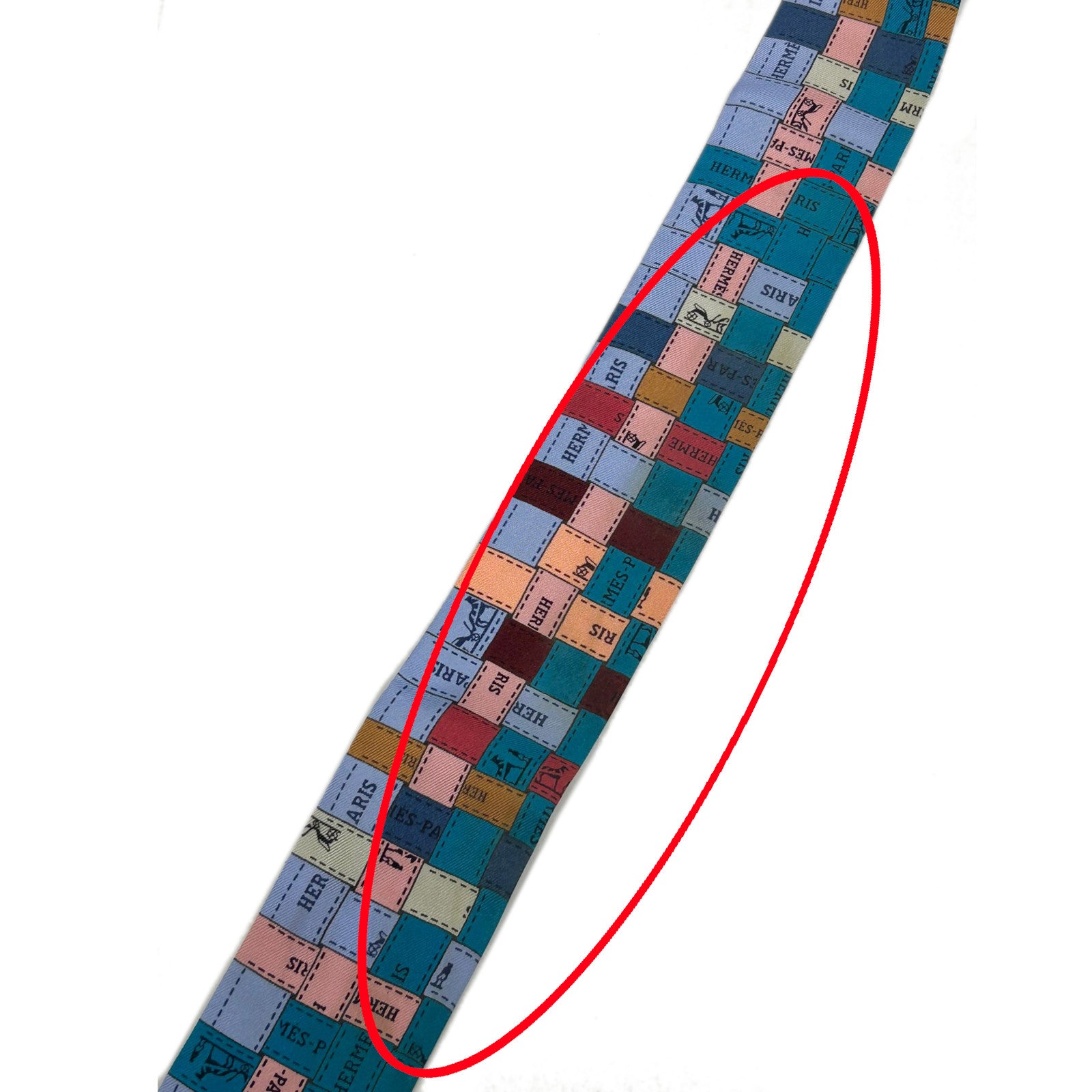 HERMES 【激減優惠】絲質Twilly Scarf絲巾藍色/啡色/彩色