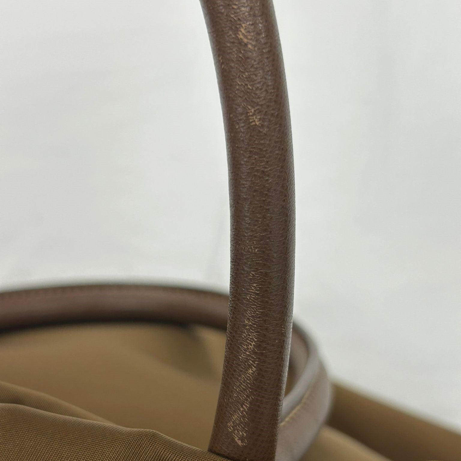 PRADA 尼龍2 way Shoulder金扣手挽肩背兩用袋啡色