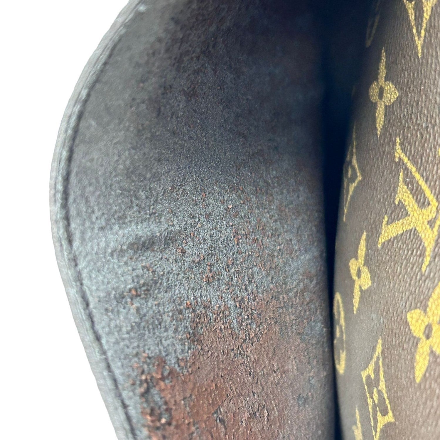 LOUIS VUITTON Monogram Saint Cloud GM金扣肩背袋啡色