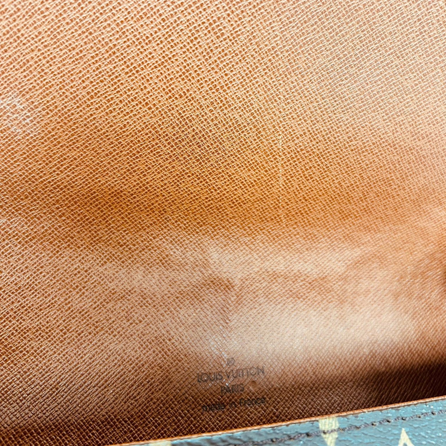 LOUIS VUITTON Monogram Saint Cloud GM金扣肩背袋啡色