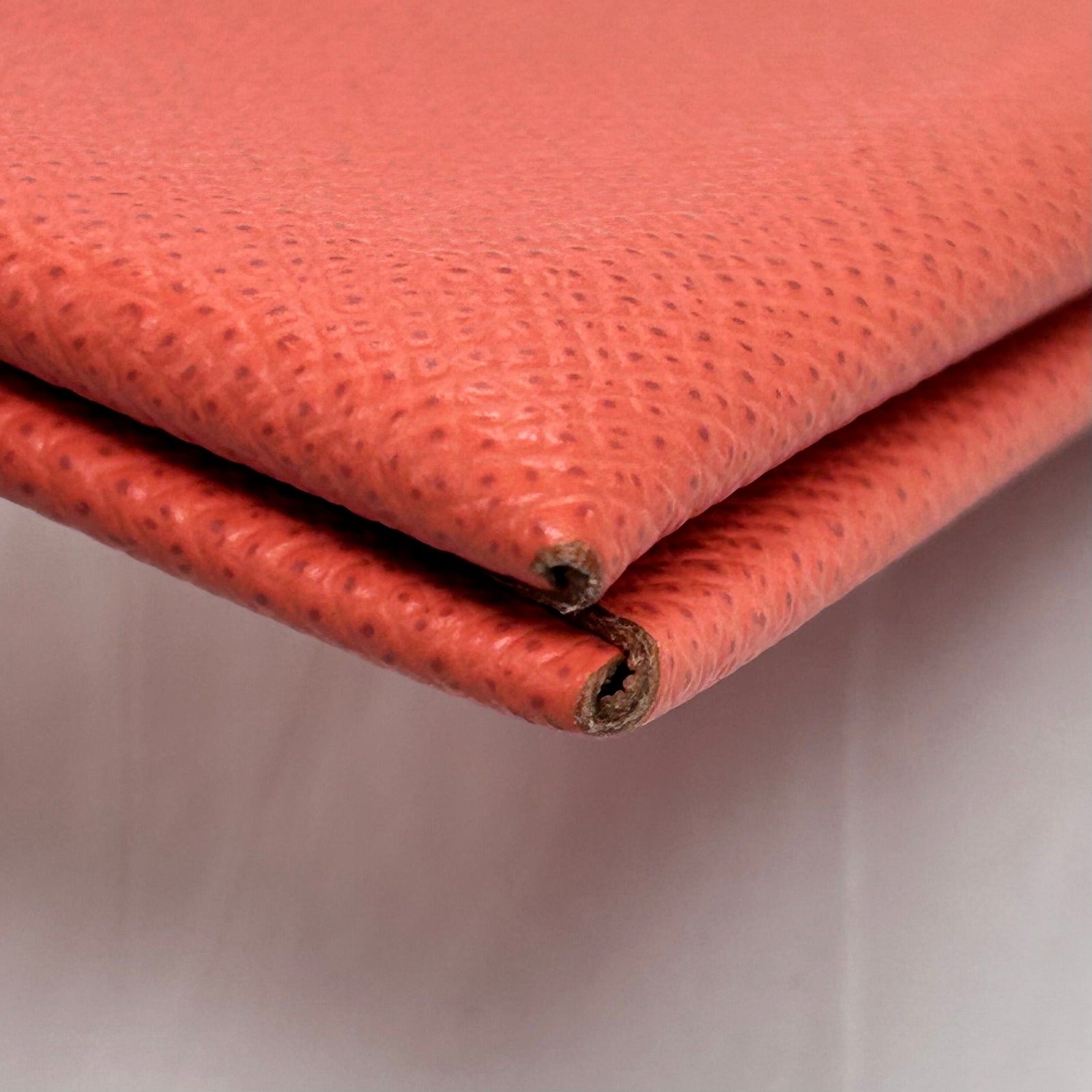 HERMES Epsom皮革Calvi Card Holder銀扣卡片套粉紅色