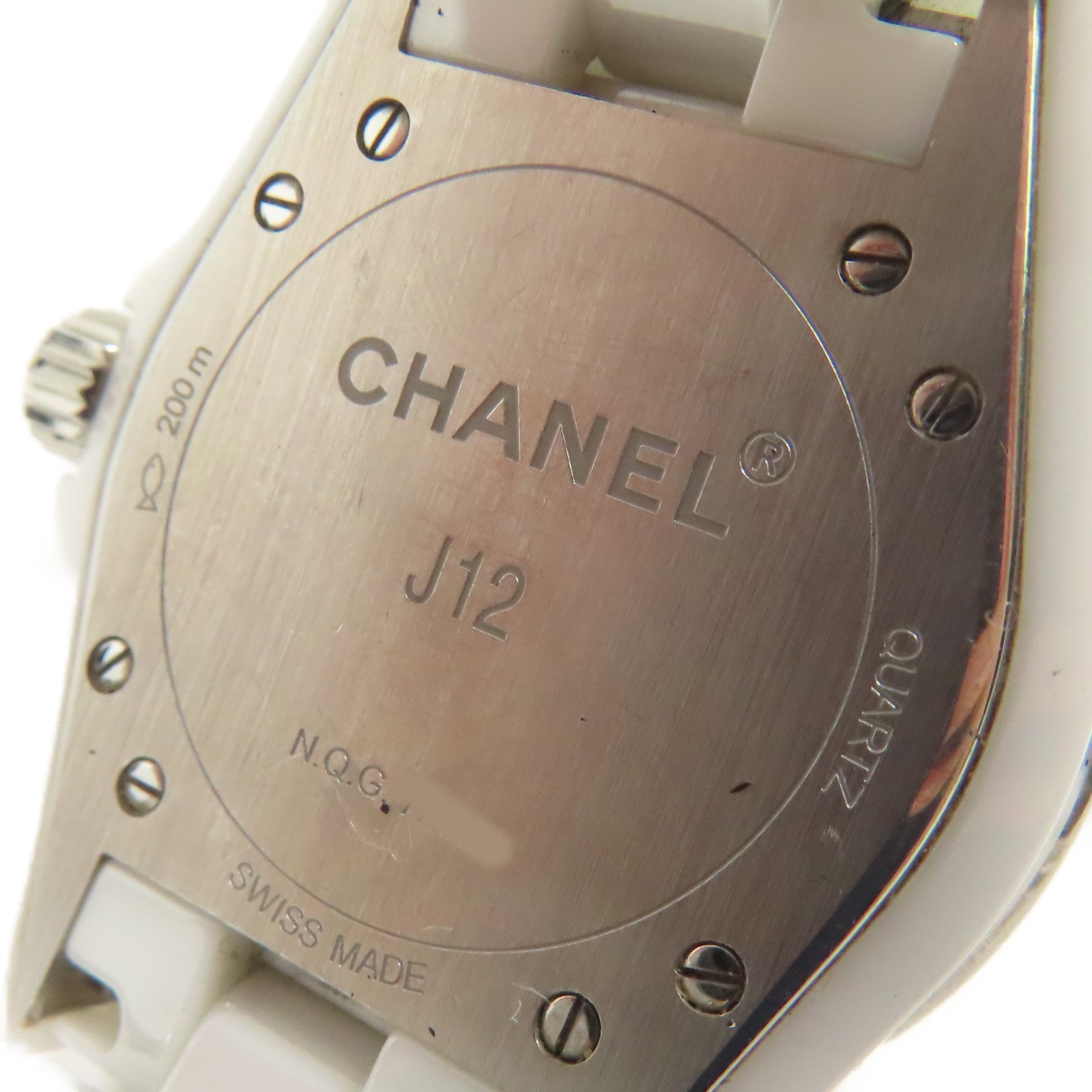 CHANEL J12 33mm陶瓷手錶石英機芯白色