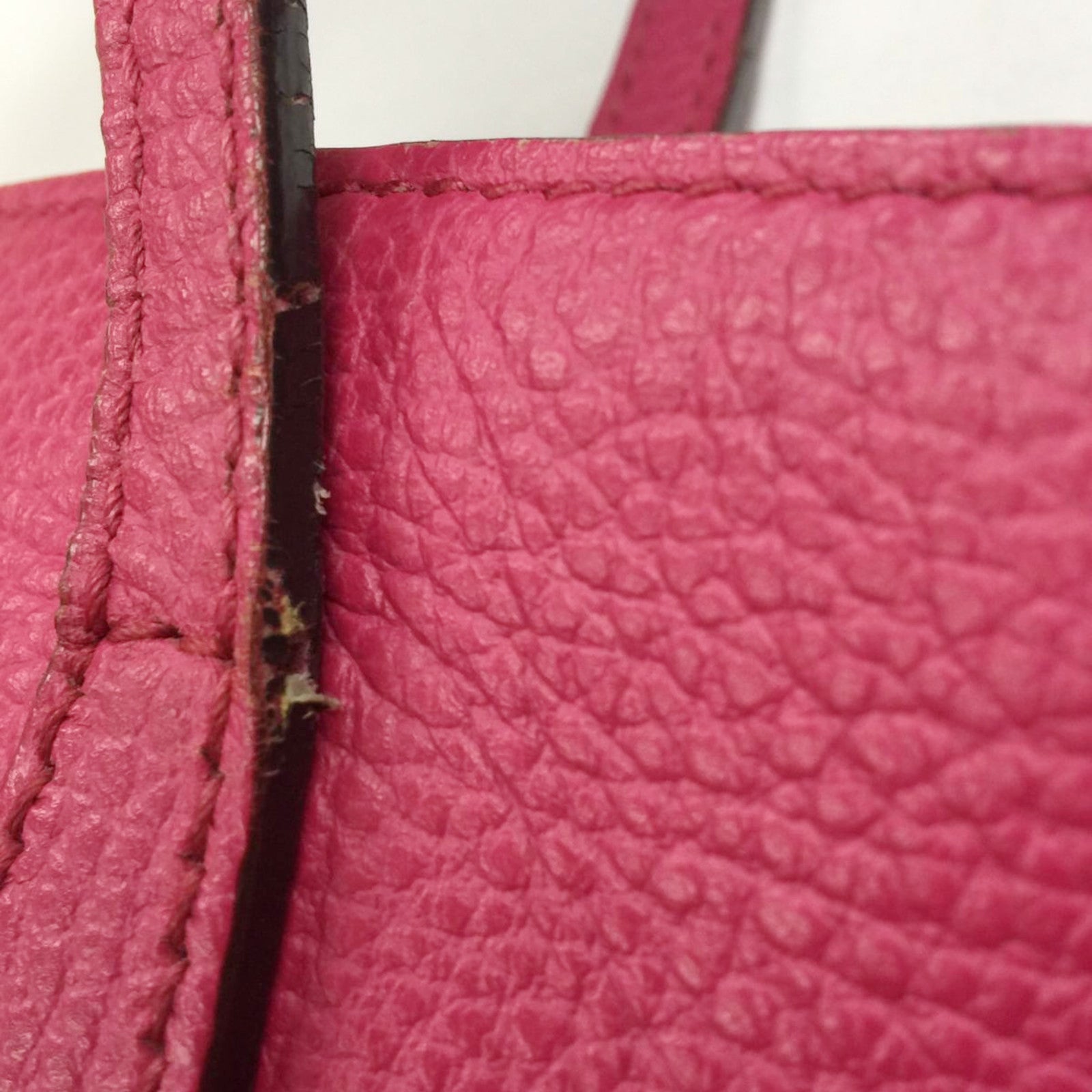 GUCCI 牛皮皮革Tote Bag金扣肩背袋桃紅色