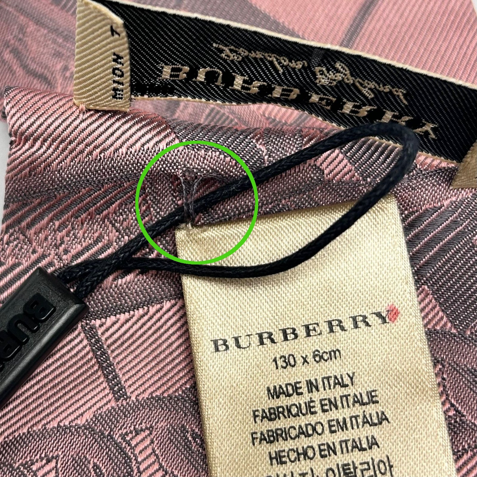 BURBERRY 【激減優惠】絲質Scarf金扣絲巾粉紅色