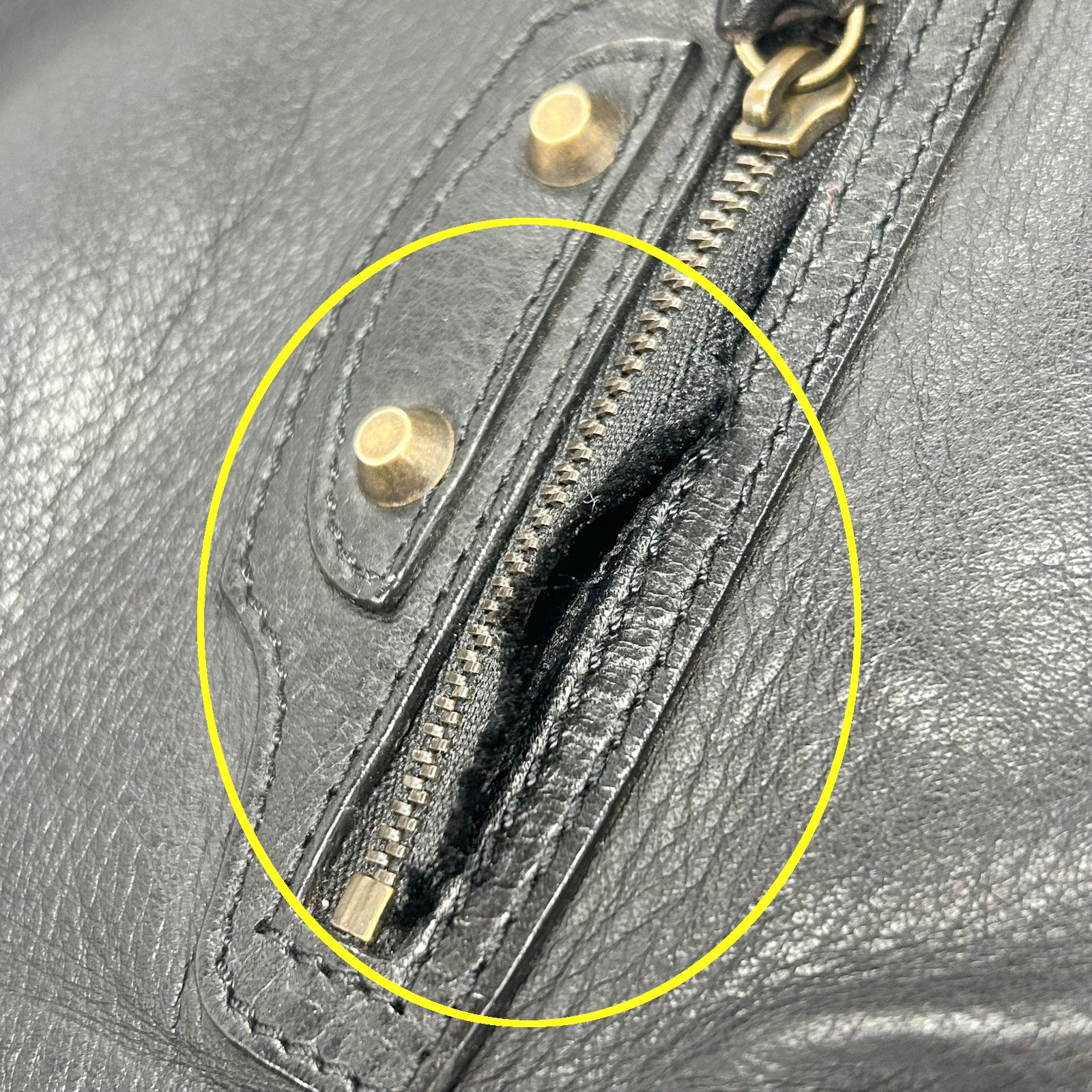 BALENCIAGA 【激減優惠】牛皮皮革Tote Bag金扣手挽袋黑色