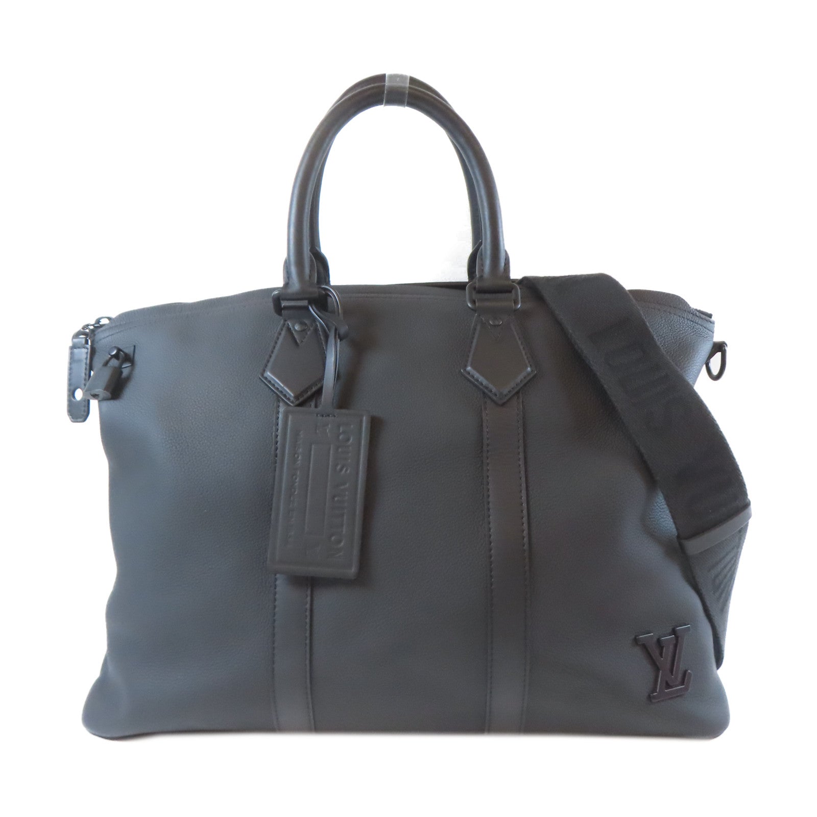 LOUIS VUITTON 【激減優惠】牛皮皮革Lock It黑扣手挽肩背兩用袋黑色