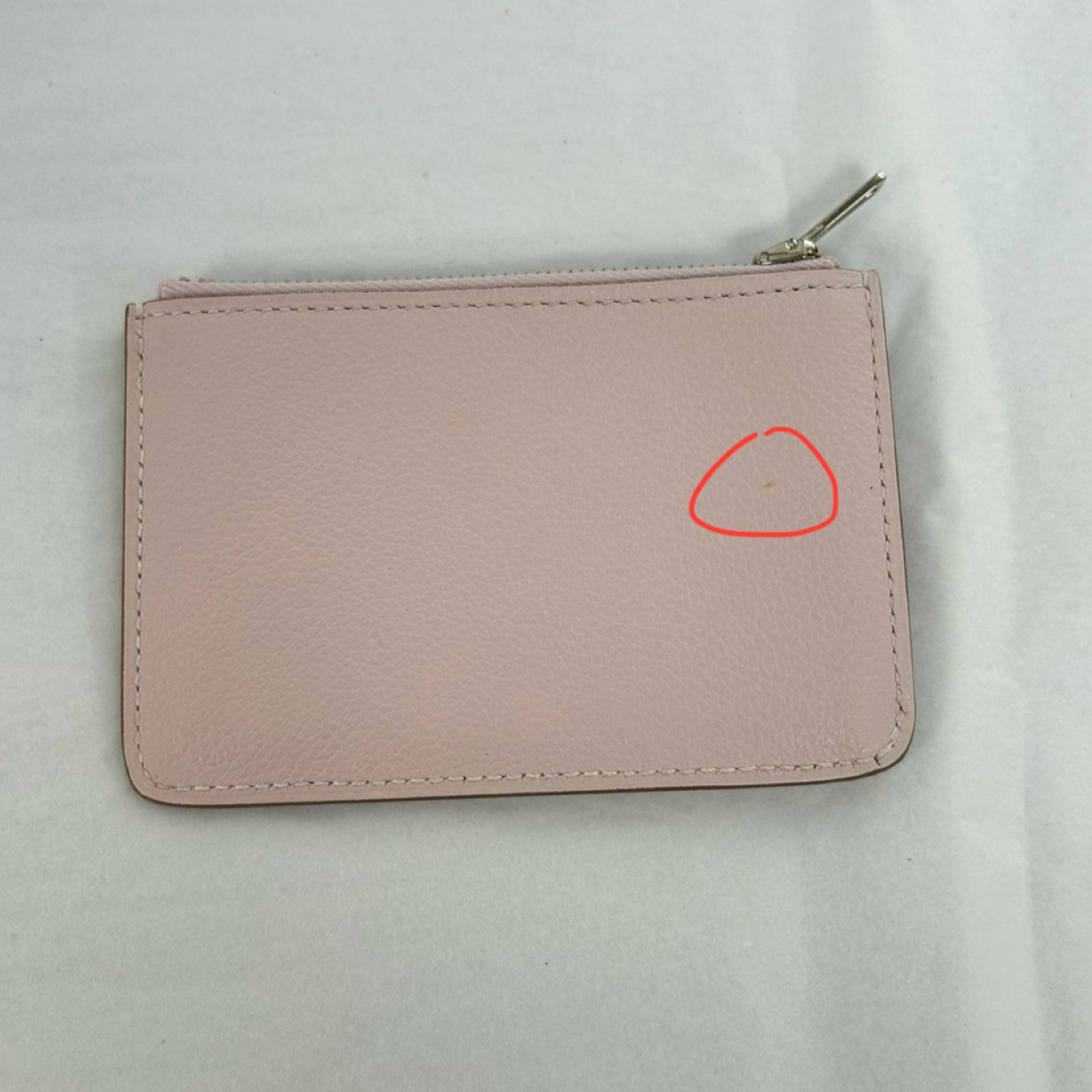 HERMES Evercolor皮革Constance Slim銀扣錢包Vert Yucca/Mauve Pale