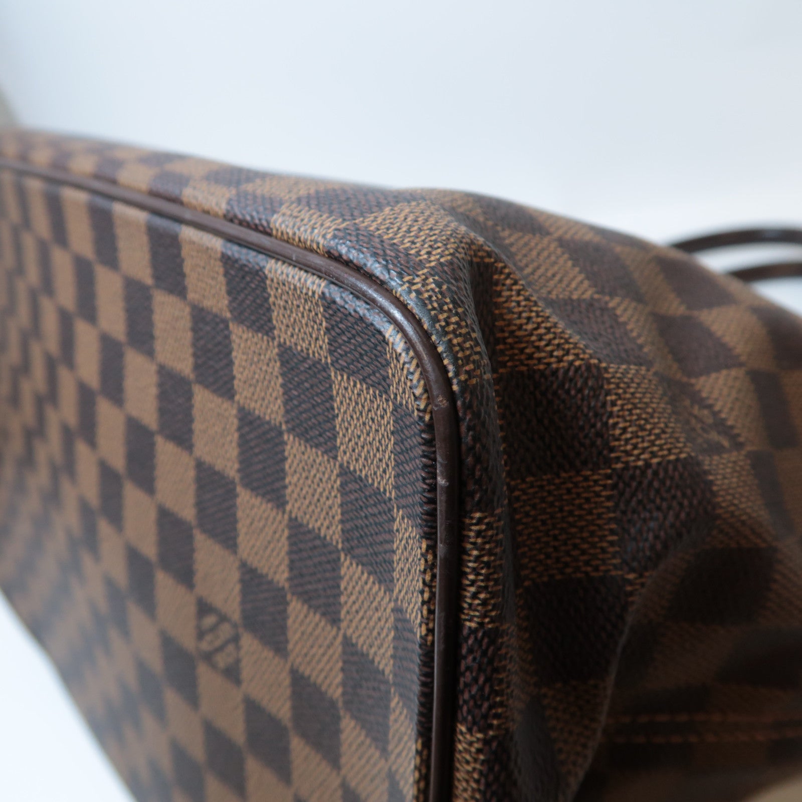 LOUIS VUITTON **【激減優惠】Damier Saleya MM金扣手挽袋啡色